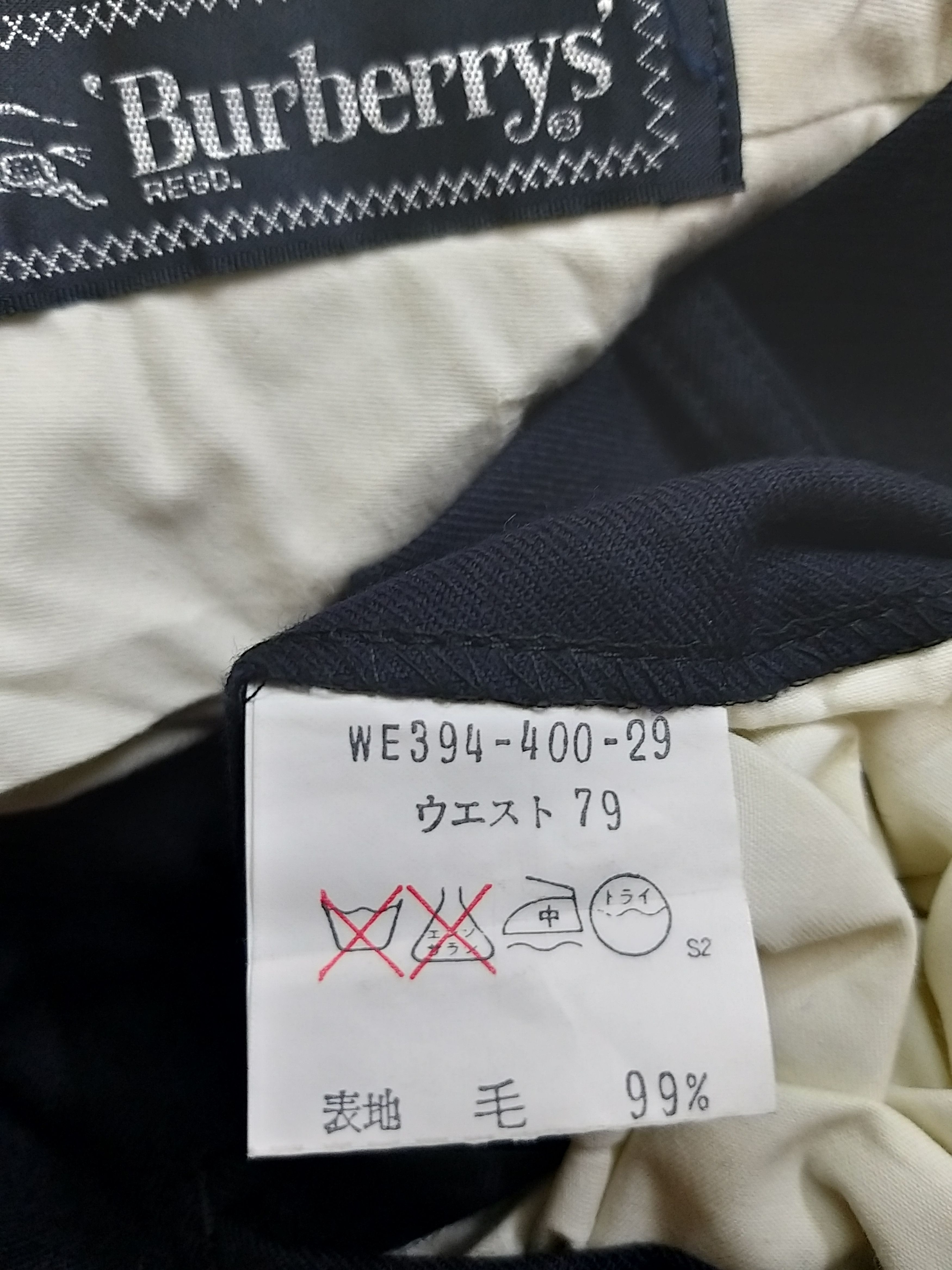 Burberry CASUAL🔥VINTAGE BURBERRYS DARK BLUE SLACK PANT Size US 30 / EU 46 - 16 Thumbnail