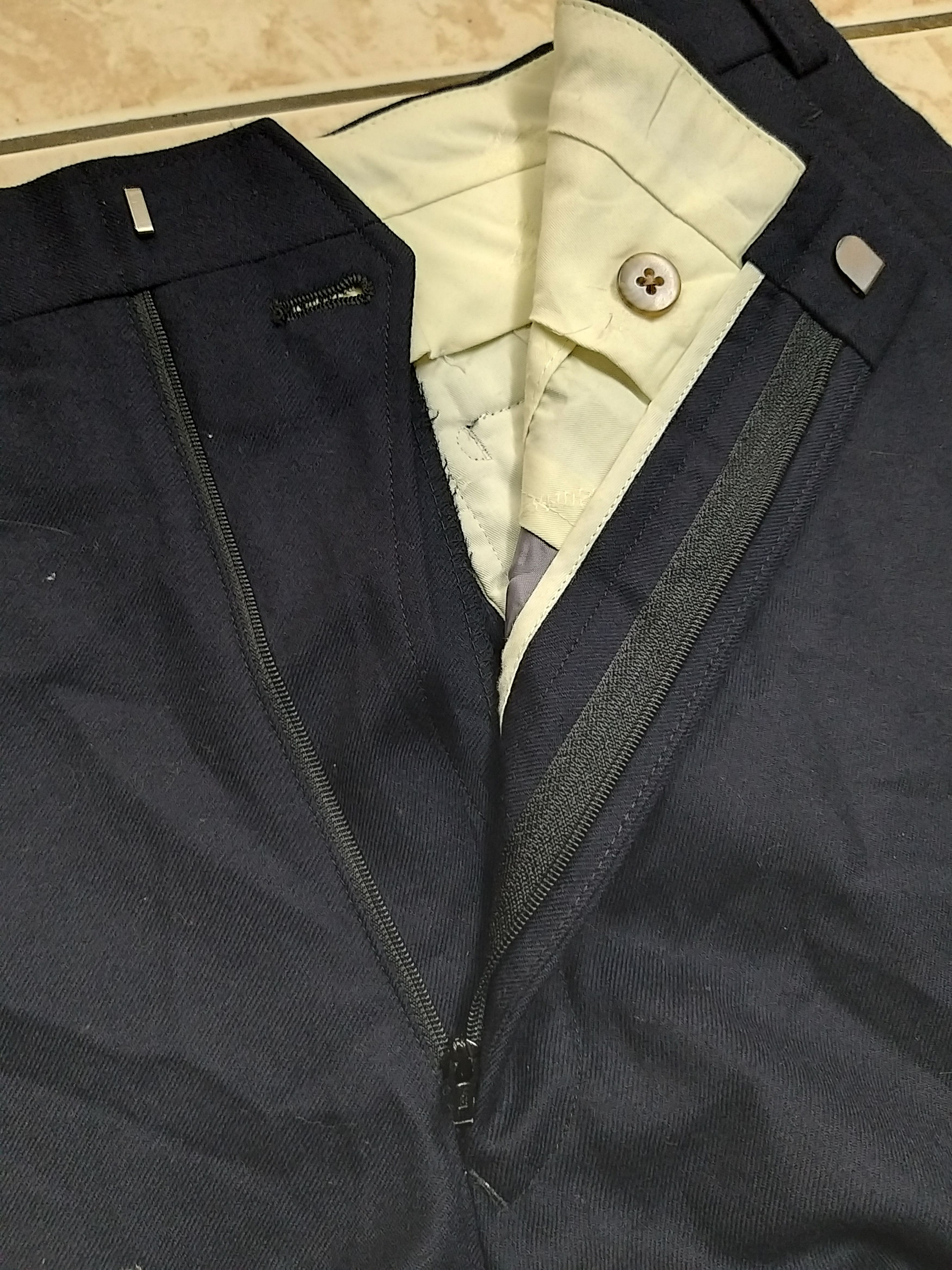 Burberry CASUAL🔥VINTAGE BURBERRYS DARK BLUE SLACK PANT Size US 30 / EU 46 - 8 Thumbnail