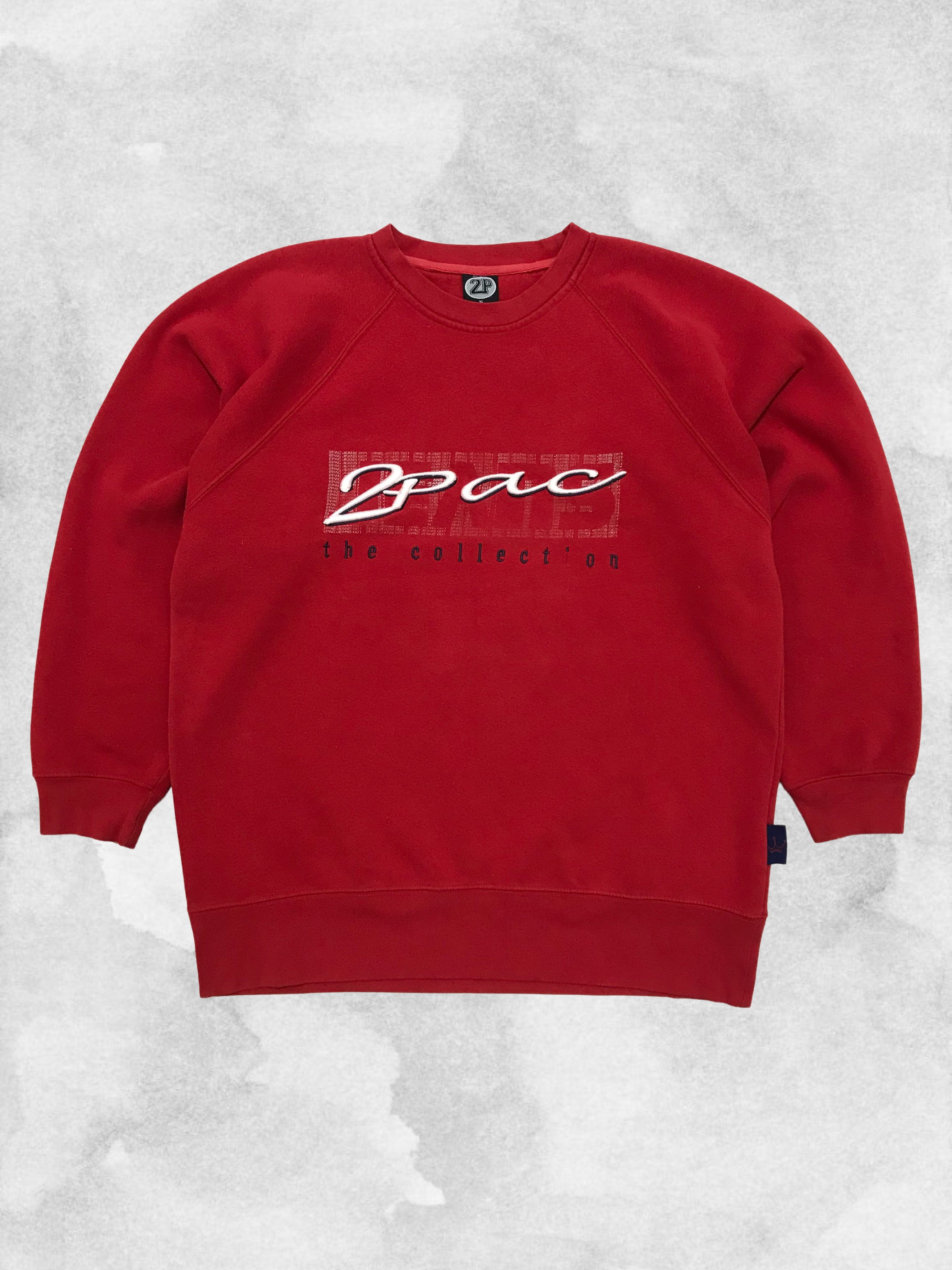 Band Tees × Rap Tees × Vintage 2PAC TUPAC SHAKUR Vintage Sweatshirt Crewneck 90s Makaveli Size US XL / EU 56 / 4 - 1 Thumbnail