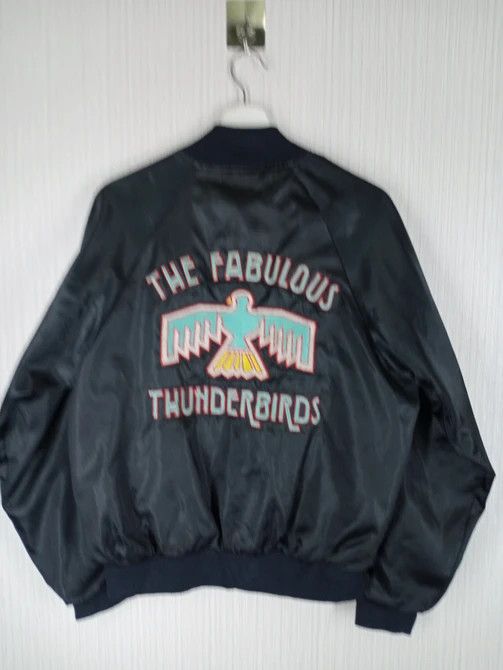 Veste Légère Vintage Thunderbirds Club International Années 80 USA - Aubuan Sportswear