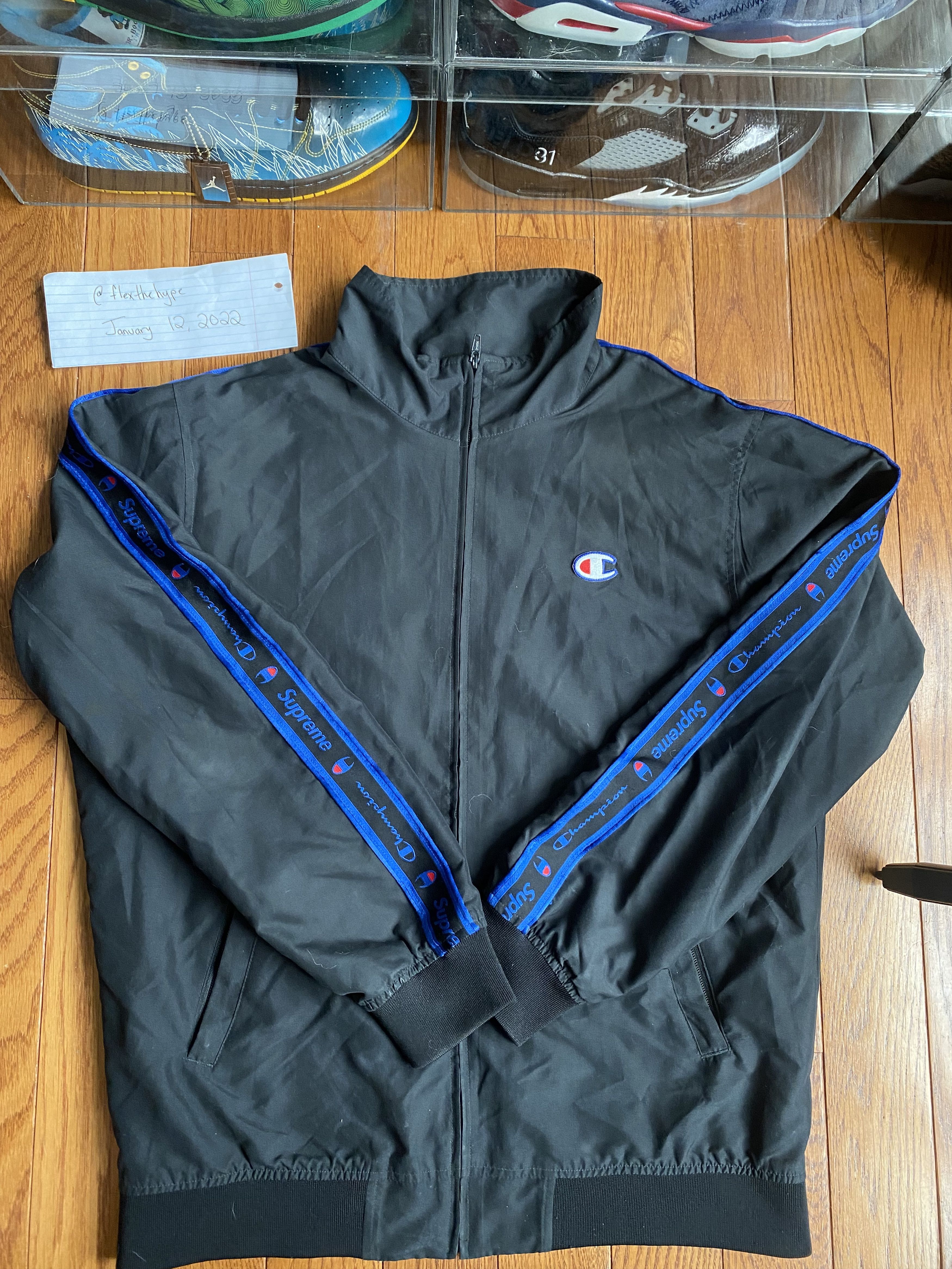 Champion × Supreme Supreme x Champion FW14 Zip Up Jacket | Grailed
