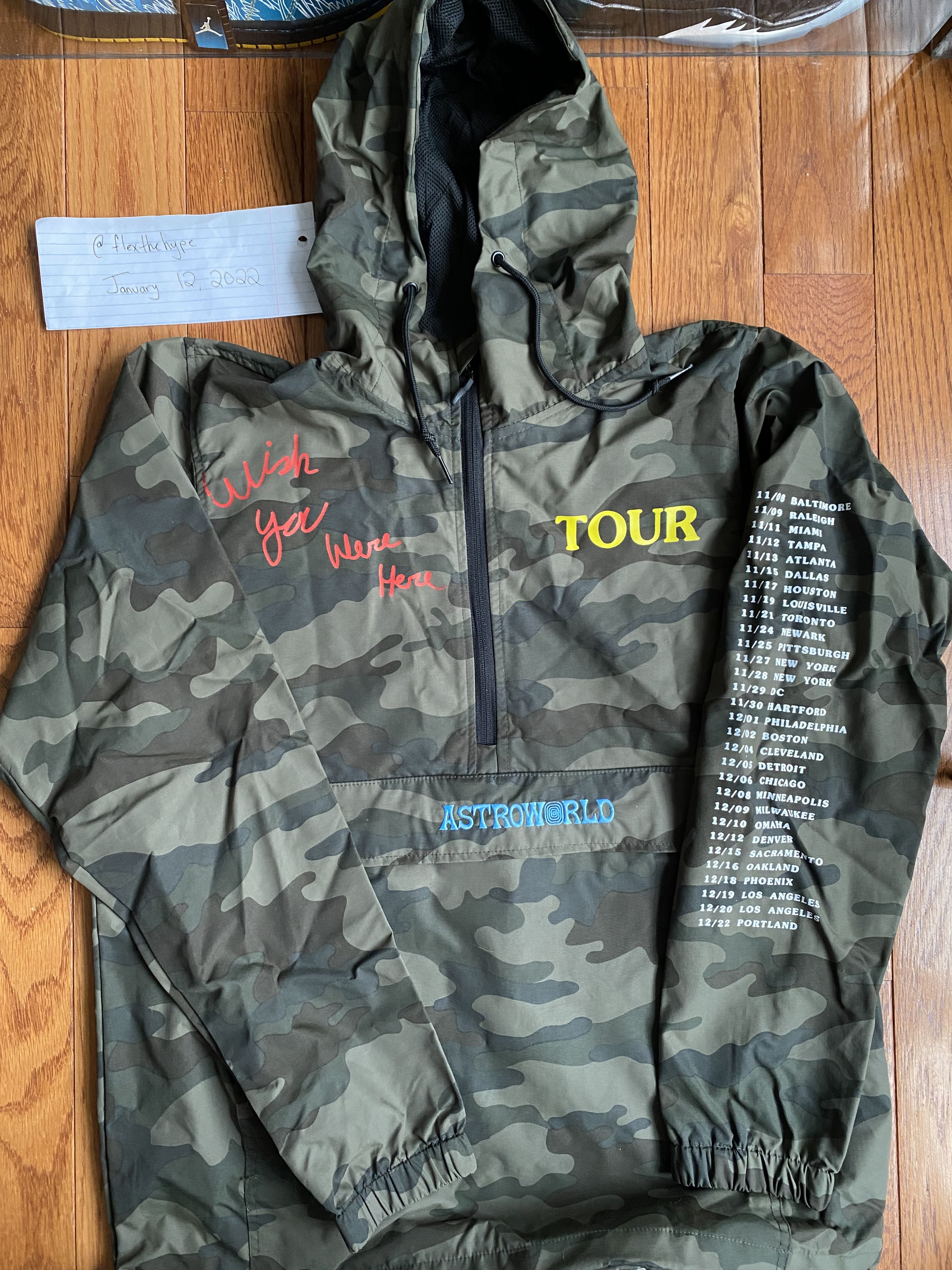 Astroworld rain clearance jacket