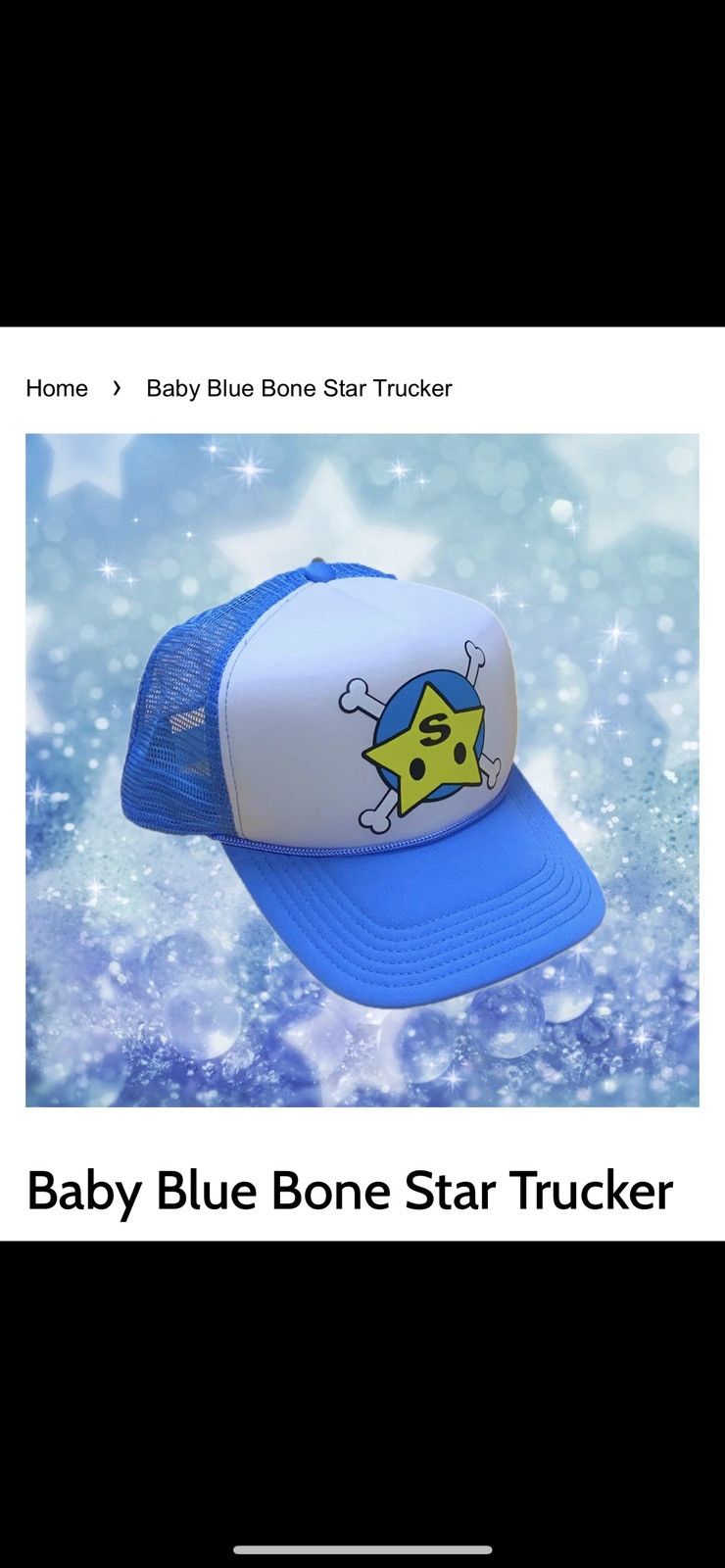 Sukamii Sukamii Starboy Baby Blue Trucker Size ONE SIZE - 1 Thumbnail