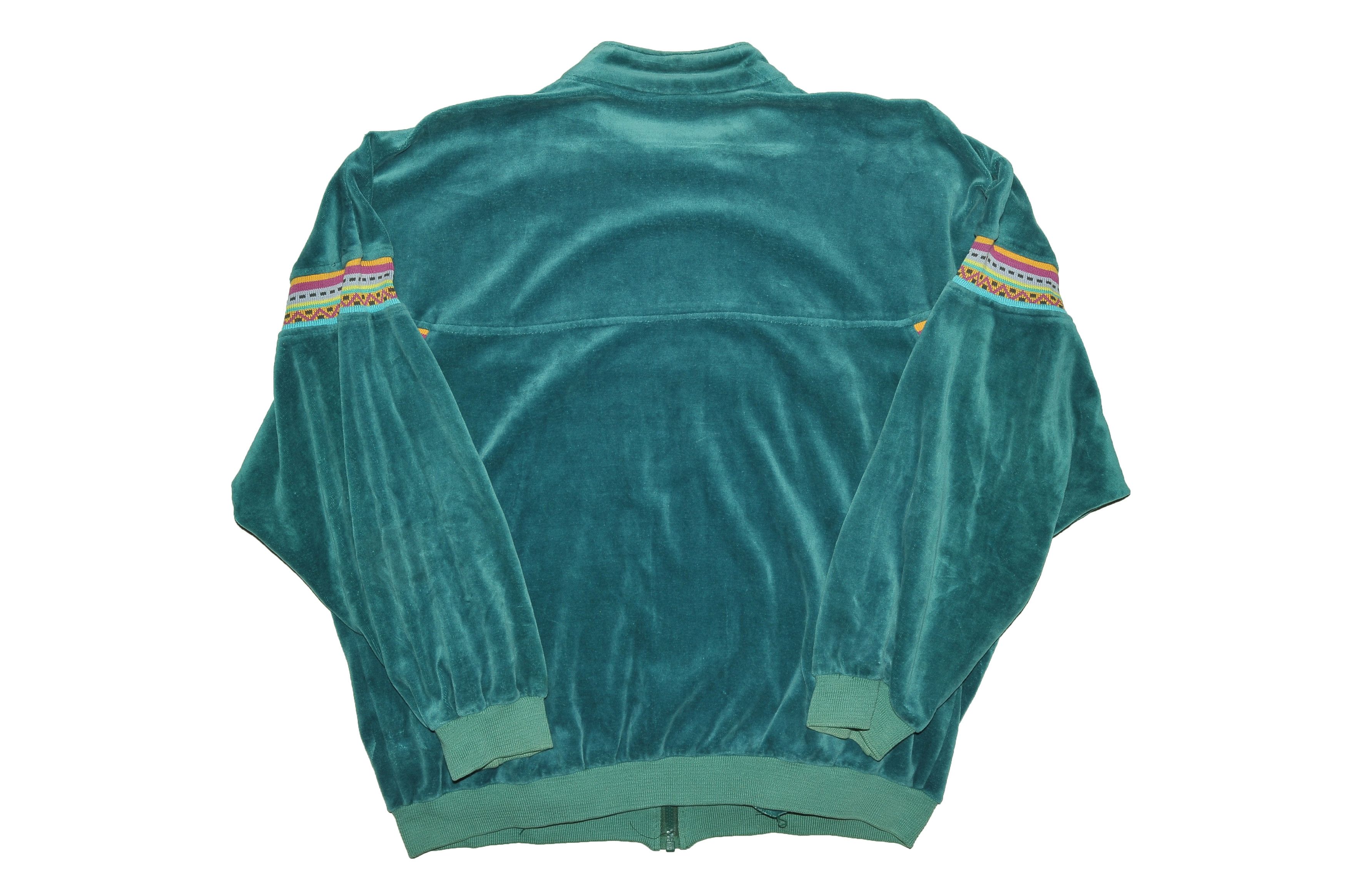 Adidas Vintage 90s Green Adidas Tracksuit Jacket Size US XL / EU 56 / 4 - 2 Thumbnail