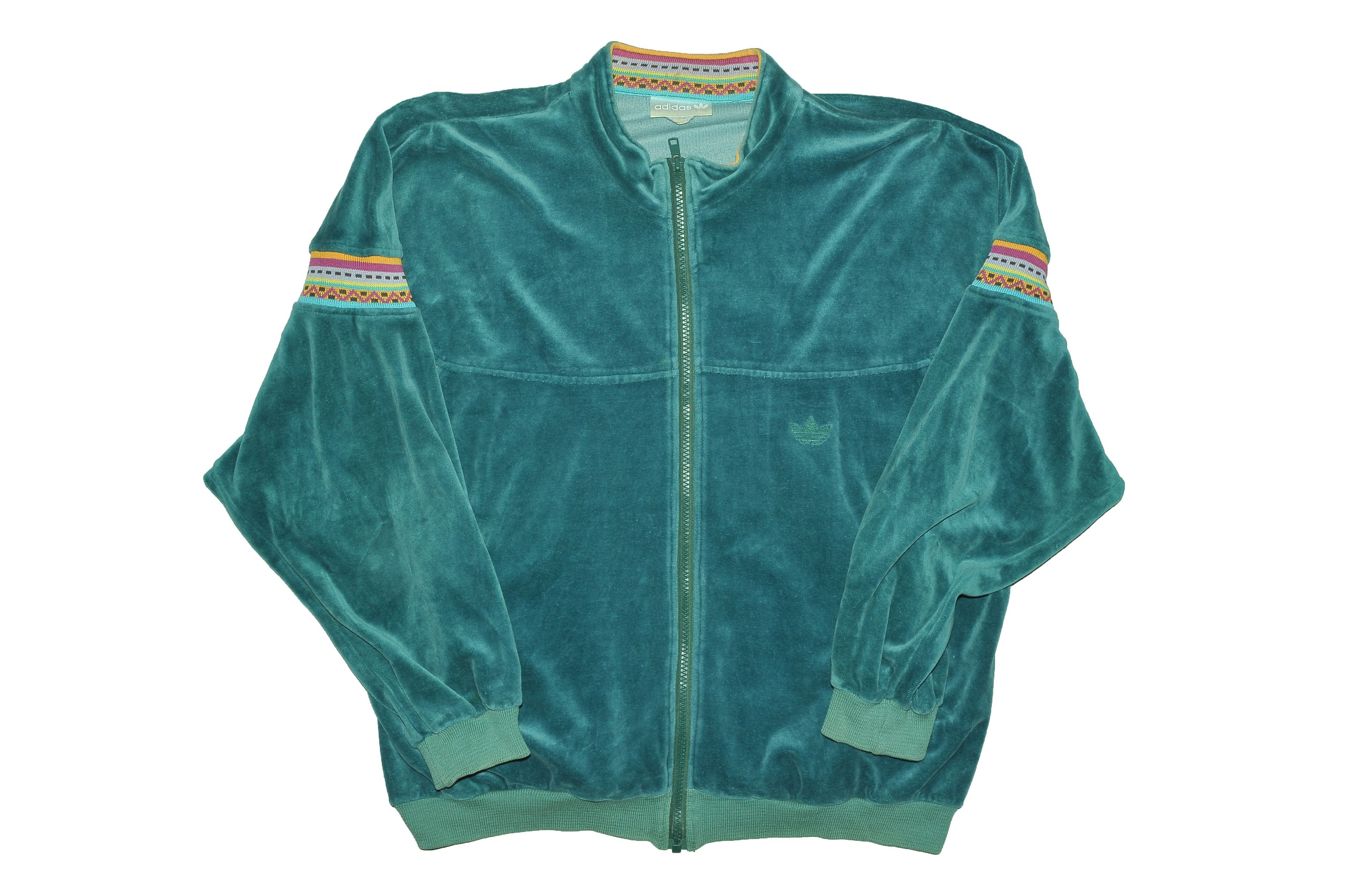 Adidas Vintage 90s Green Adidas Tracksuit Jacket Size US XL / EU 56 / 4 - 1 Thumbnail