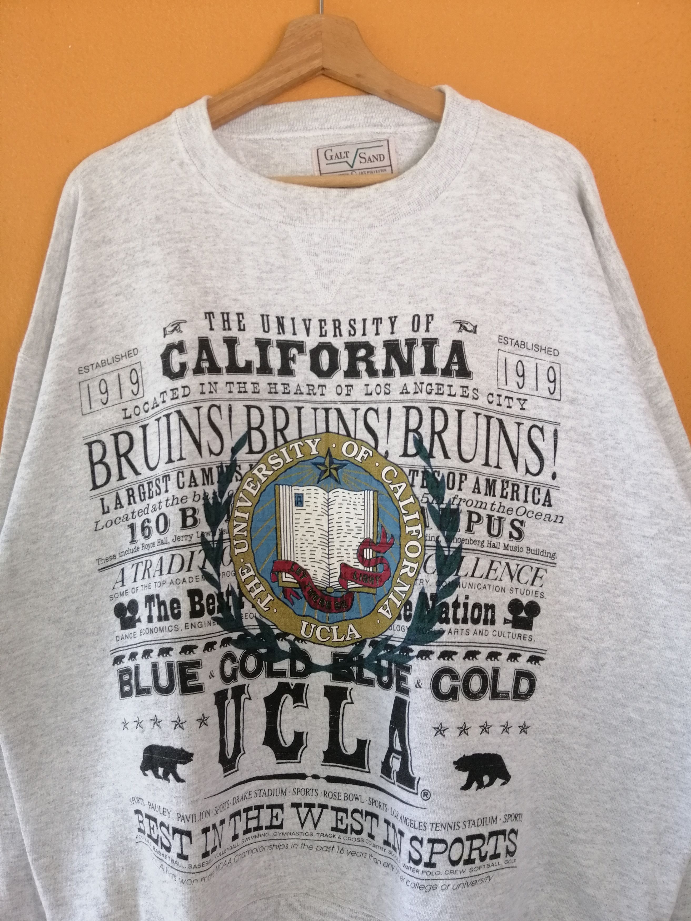 Vintage Vintage University of California, Bruins UCLA Sweatshirt Size US XL / EU 56 / 4 - 4 Thumbnail