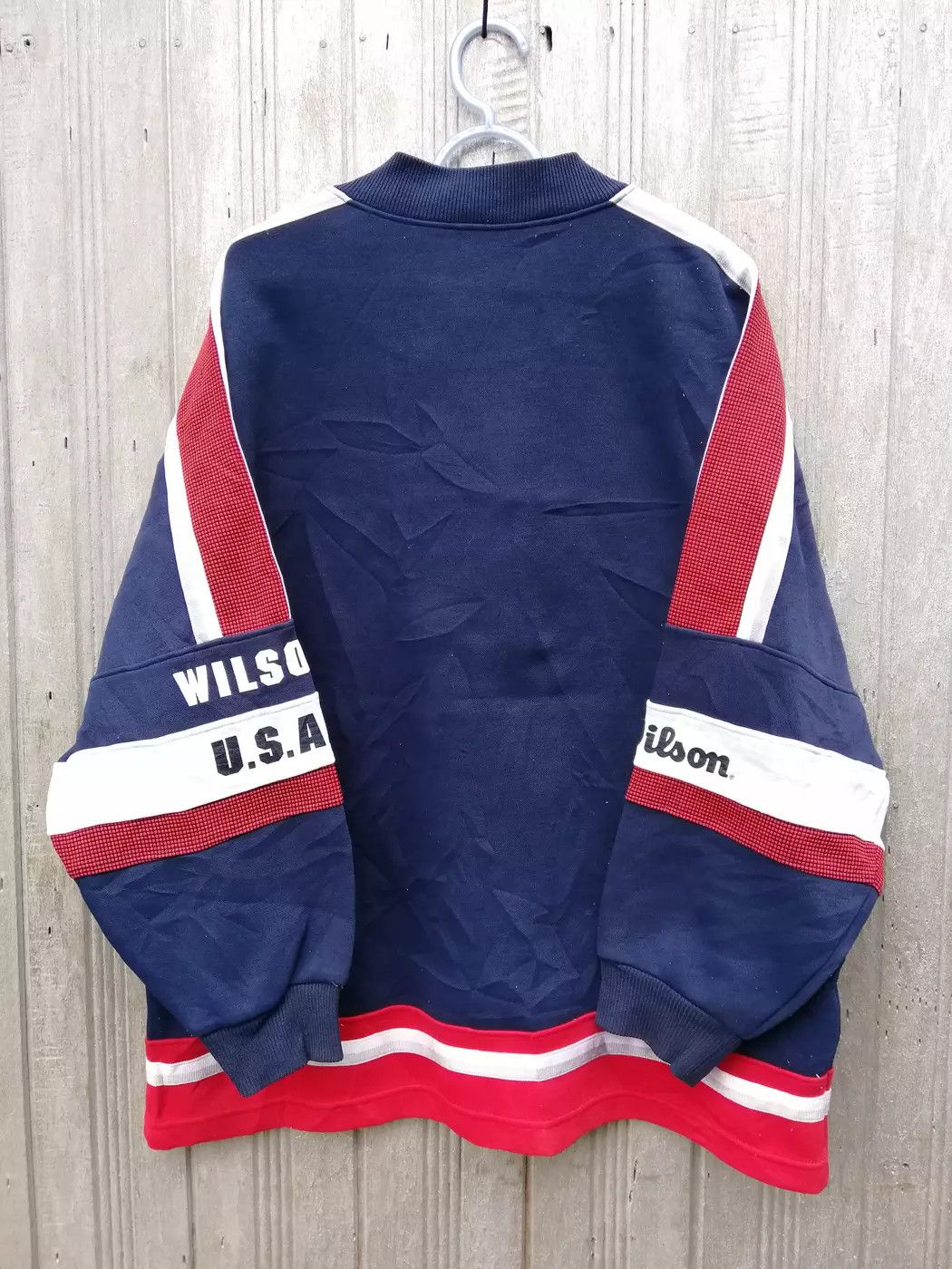Wilson Vintage 90s Wilson Chicago USA Multicolour Sweatshirt B25 Size US L / EU 52-54 / 3 - 8 Thumbnail