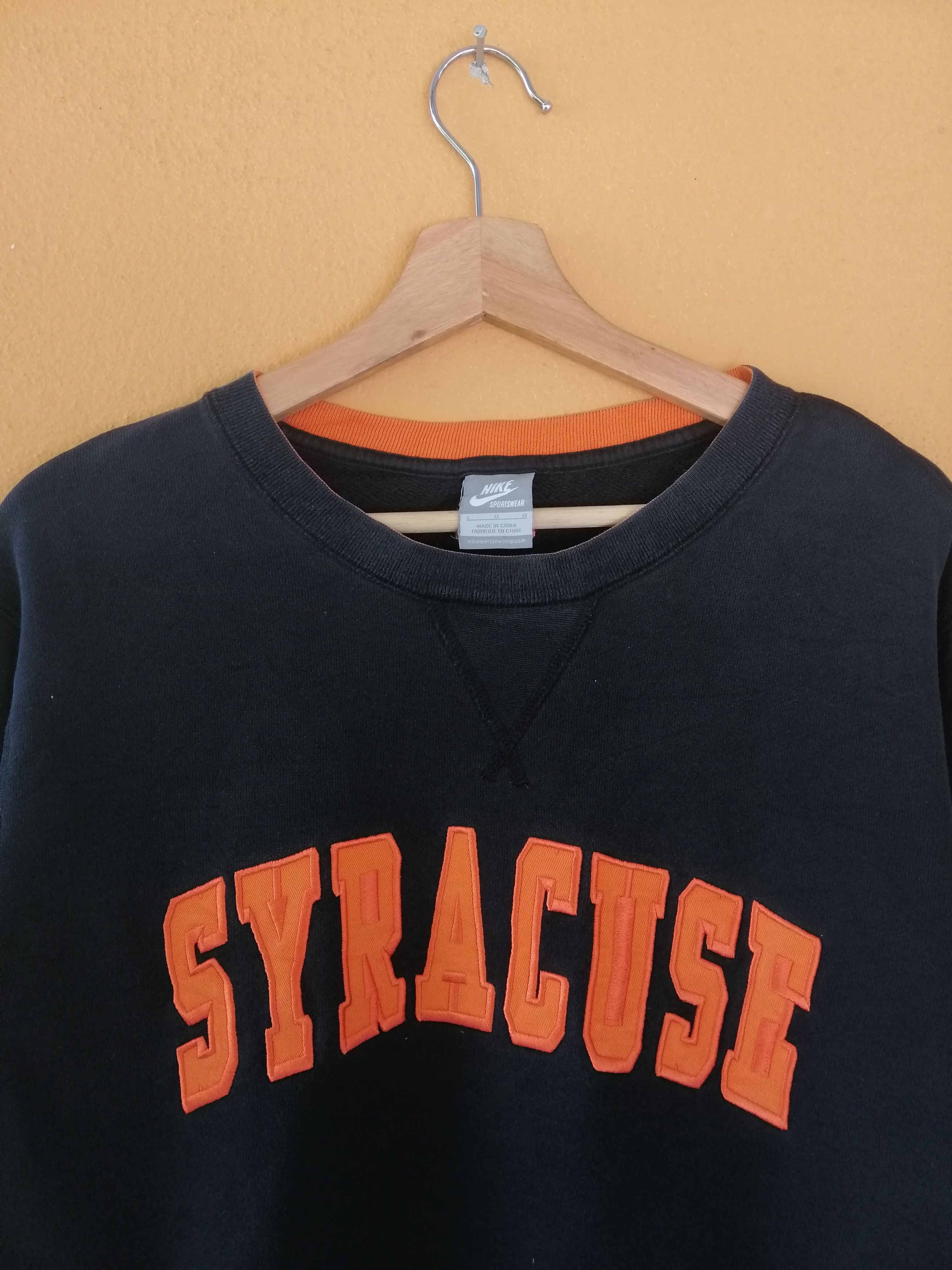 Nike Vintage Nike Syracuse University Embroidery Sweatshirt B8 Size US L / EU 52-54 / 3 - 8 Thumbnail