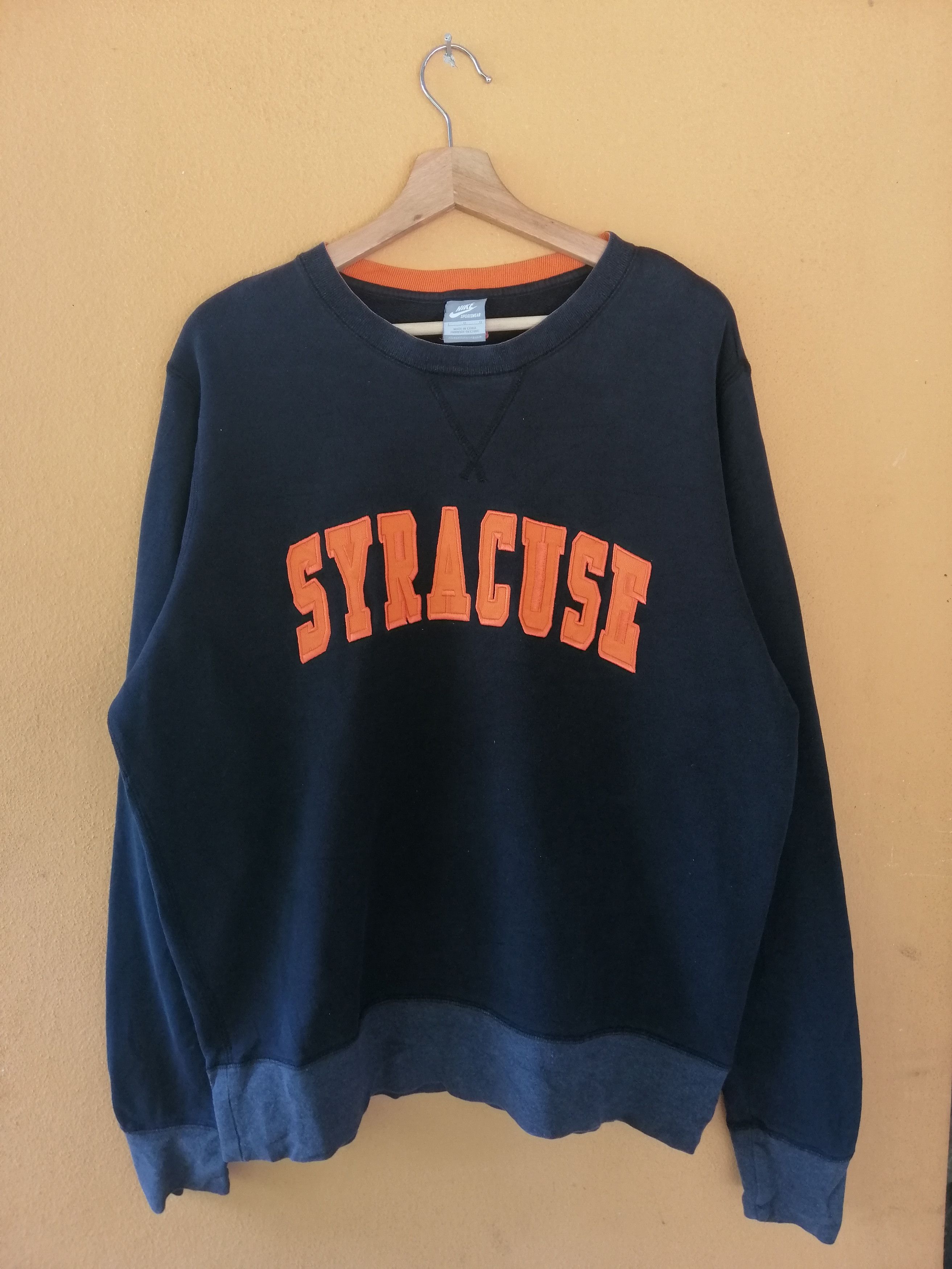 Nike Vintage Nike Syracuse University Embroidery Sweatshirt B8 Size US L / EU 52-54 / 3 - 1 Thumbnail
