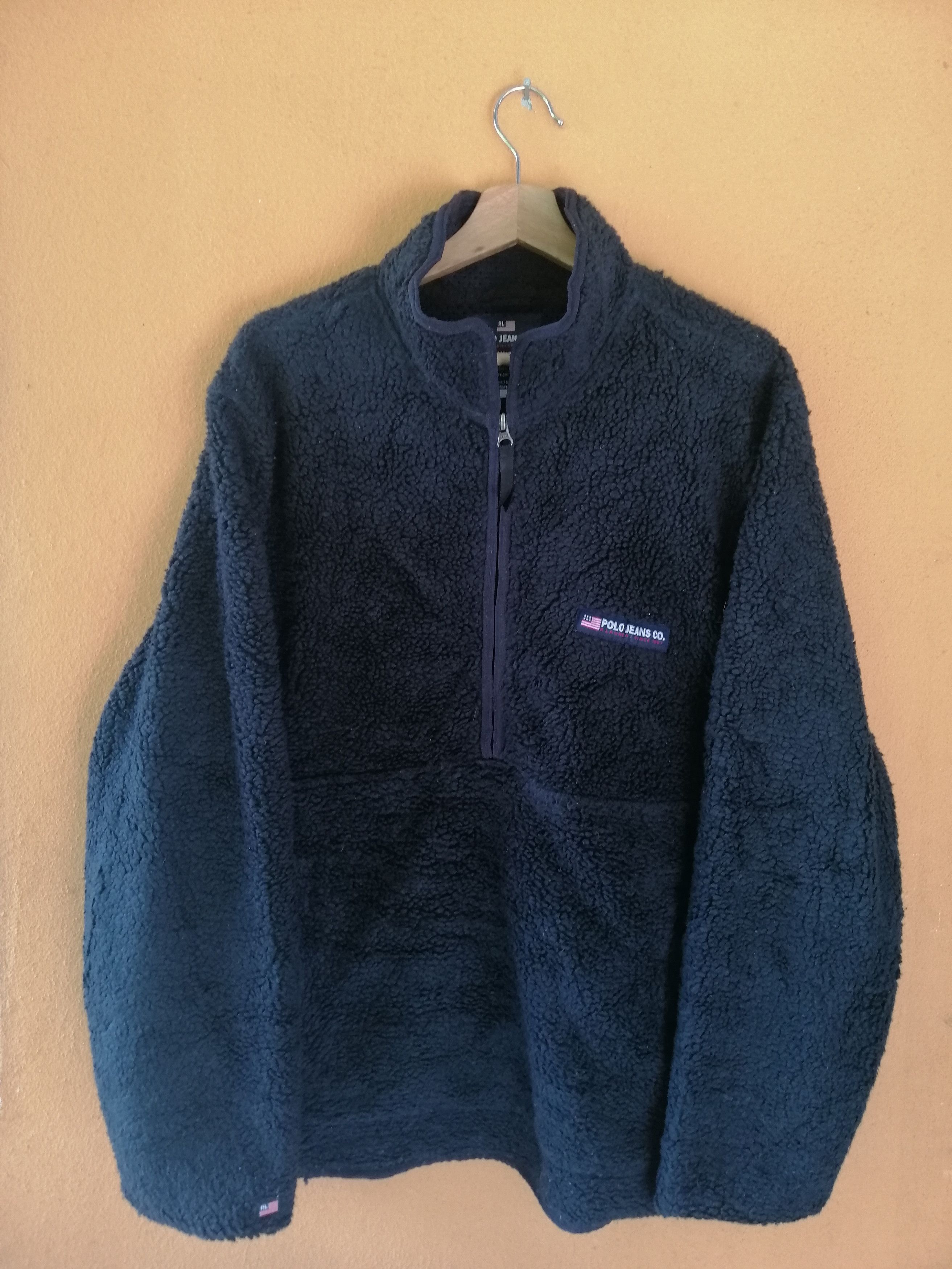 Polo Ralph Lauren Vintage Polo Jeans Company RL Fleece Half Zipper Size US M / EU 48-50 / 2 - 1 Thumbnail