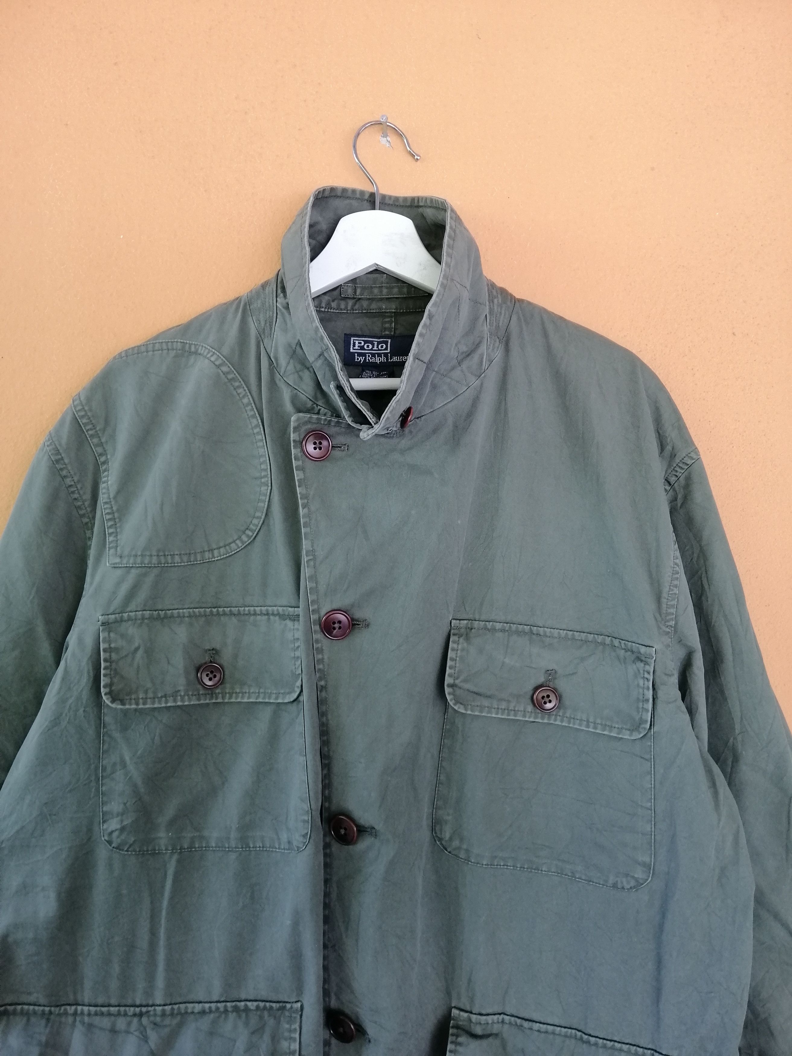 Polo Ralph Lauren Vintage Polo Ralph Lauren Tactical Pocket Green Army Jacket Size US L / EU 52-54 / 3 - 6 Thumbnail