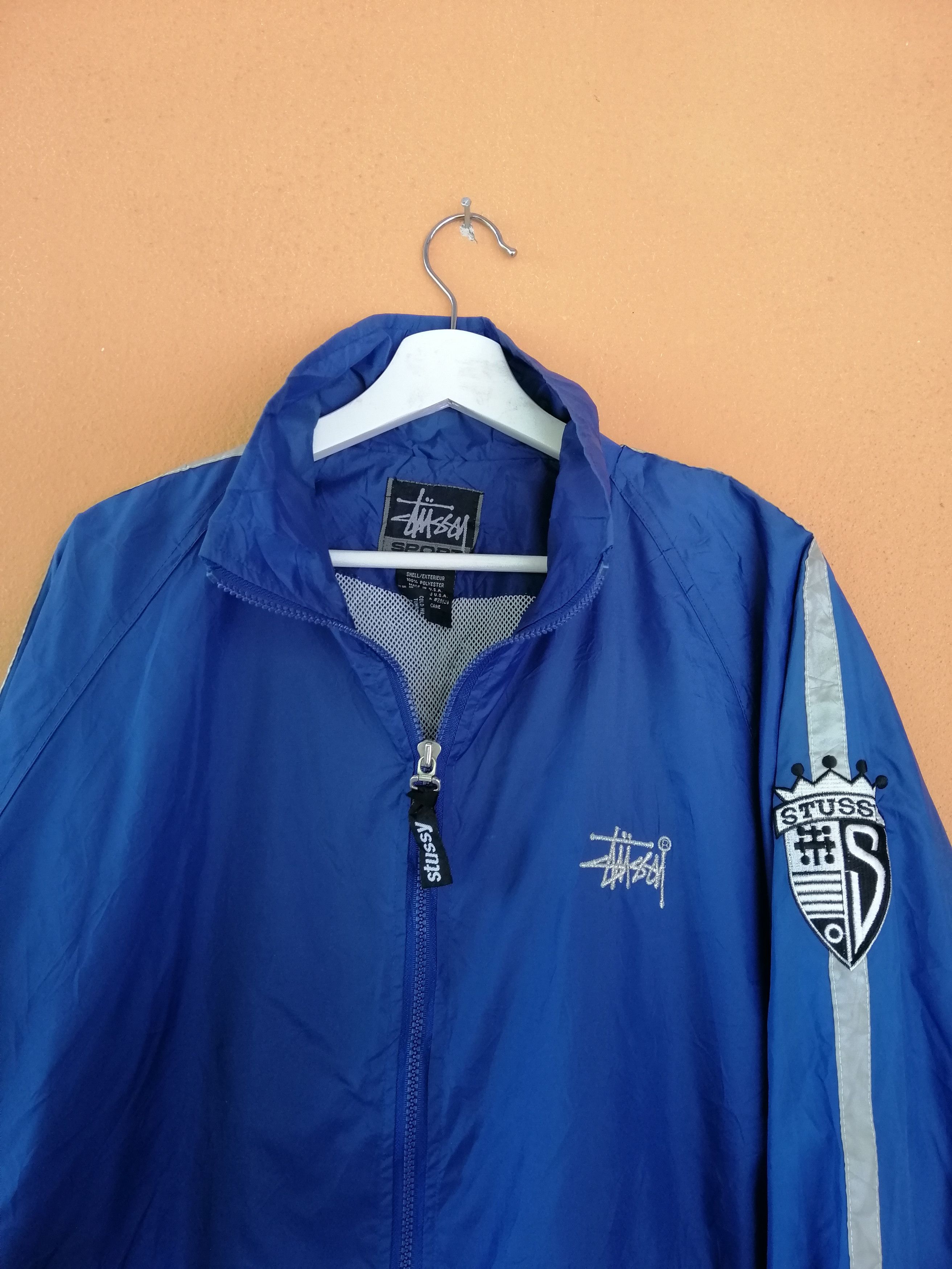 Stussy Vintage Stussy Embroidery Big Logo Windbreaker Jacket Size US L / EU 52-54 / 3 - 4 Thumbnail