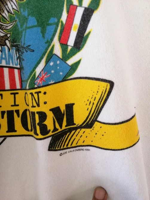 Tultex × Vintage Vintage Desert Storm 90’s Militaryary Sweatshirt Size US XL / EU 56 / 4 - 4 Thumbnail