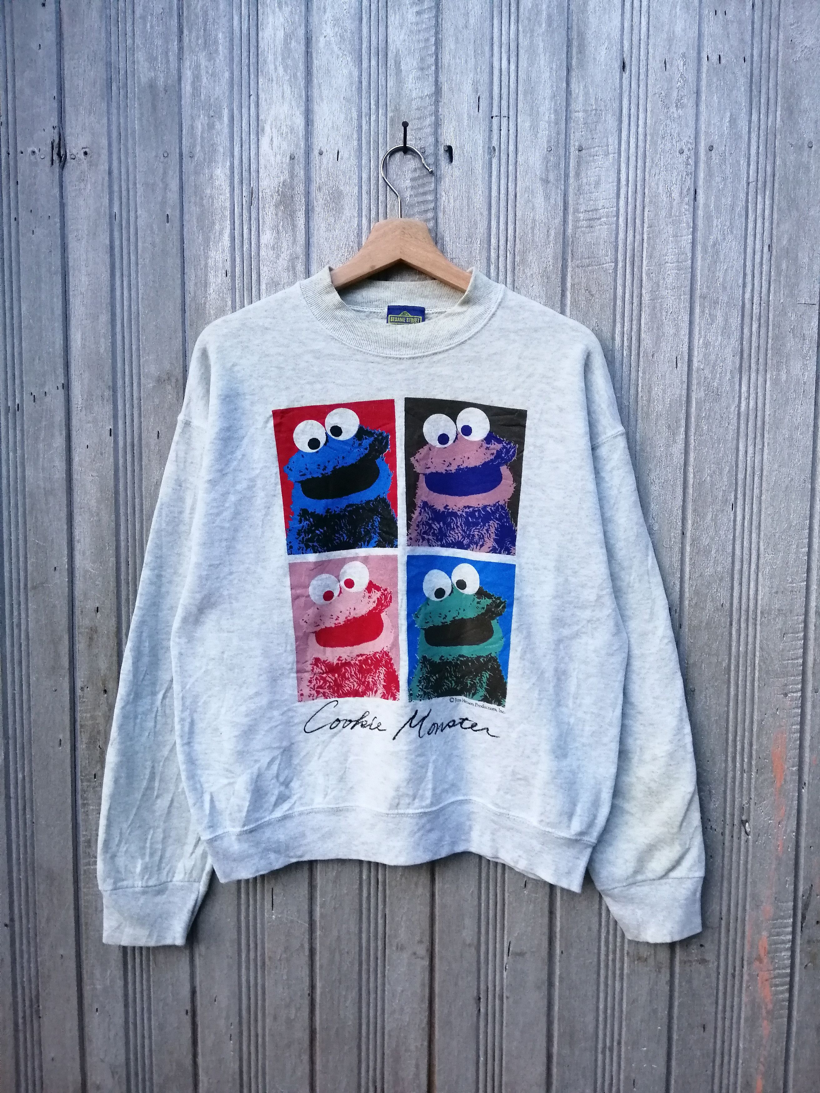 Cartoon Network Vintage Sesame Street 90s sweatshirt B9 Size US M / EU 48-50 / 2 - 1 Thumbnail