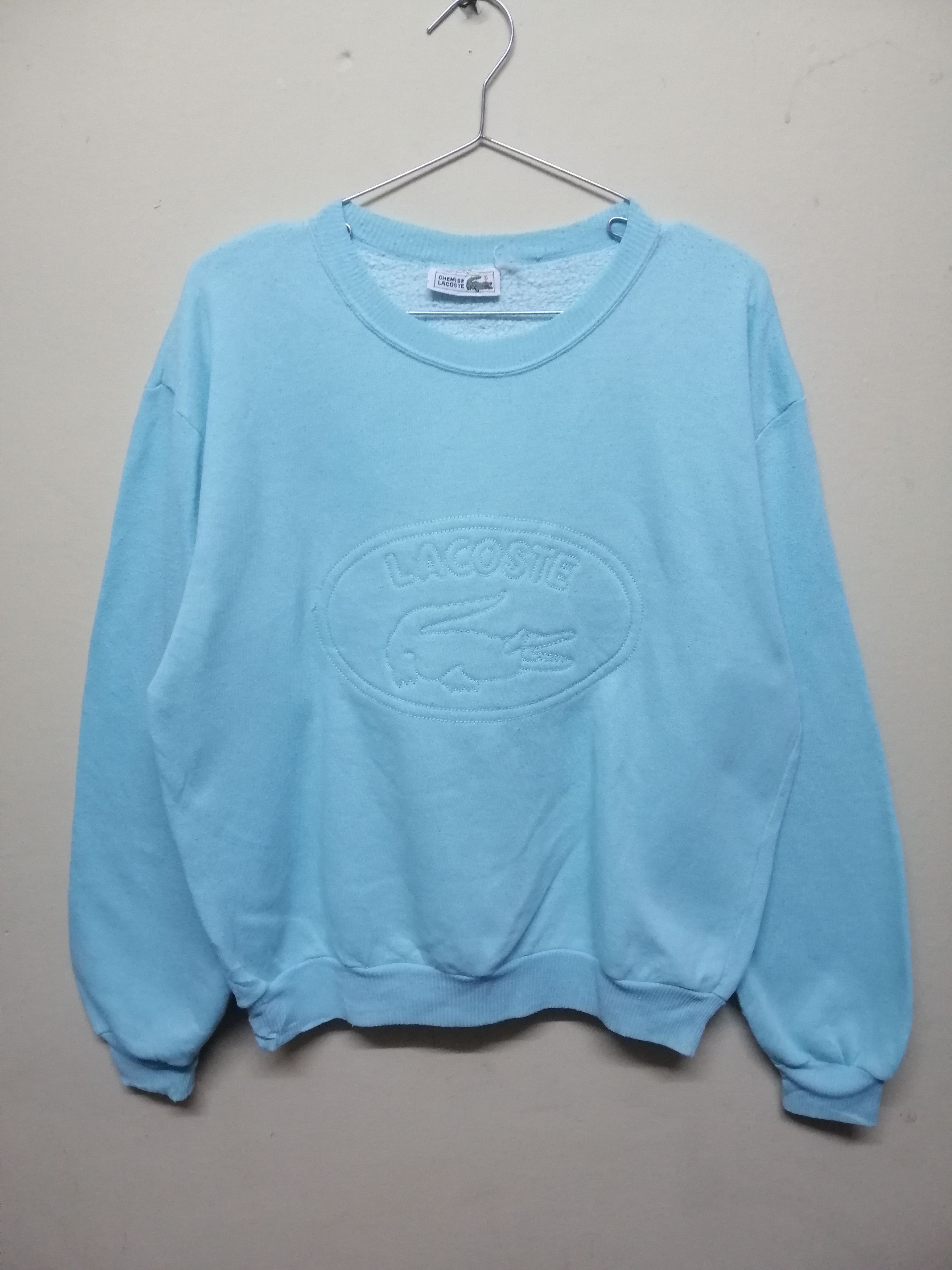 Lacoste Vintage Lacoste Big Logo Sweatshirt B9 Size US S / EU 44-46 / 1 - 4 Thumbnail