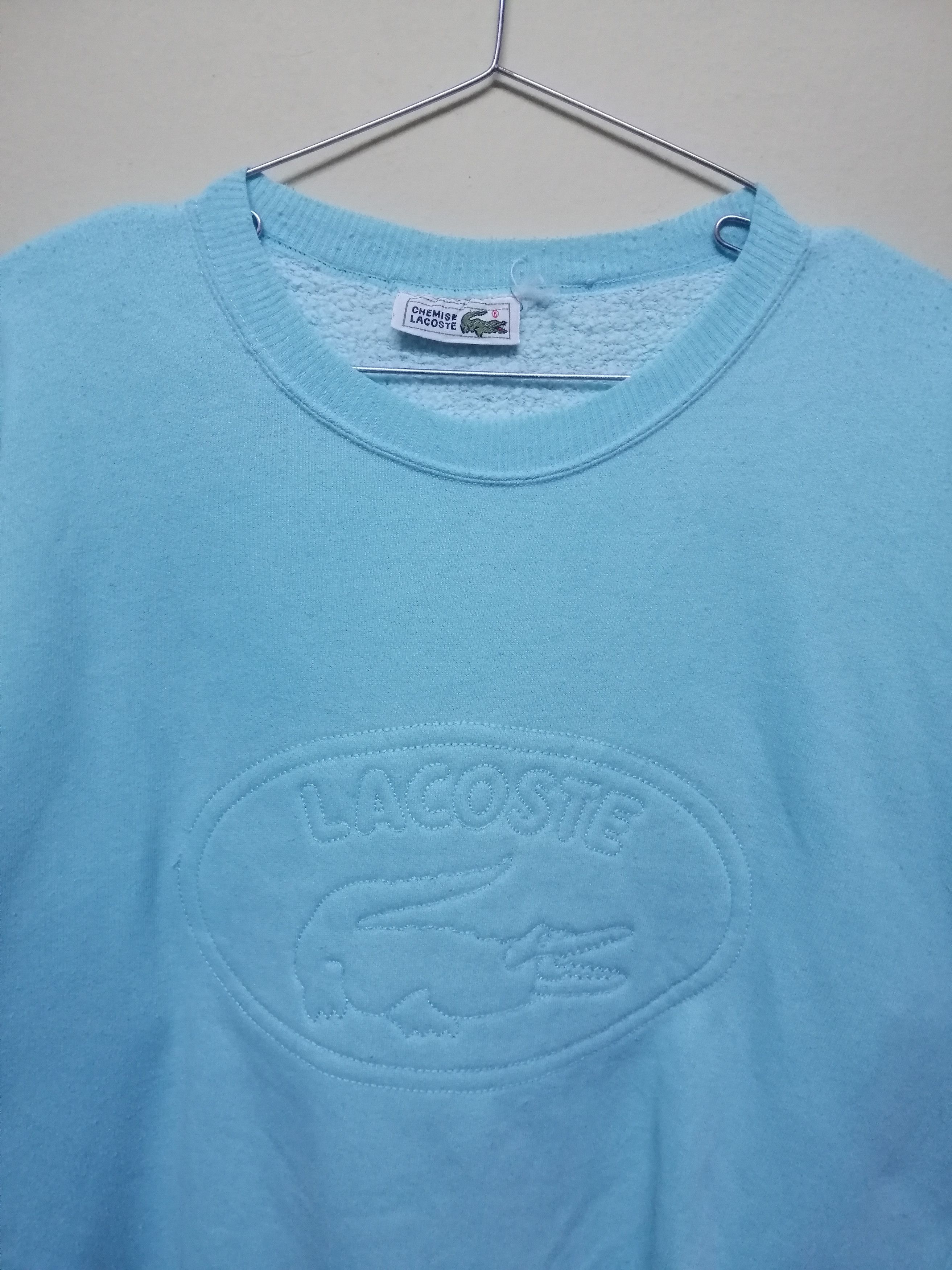 Lacoste Vintage Lacoste Big Logo Sweatshirt B9 Size US S / EU 44-46 / 1 - 1 Thumbnail