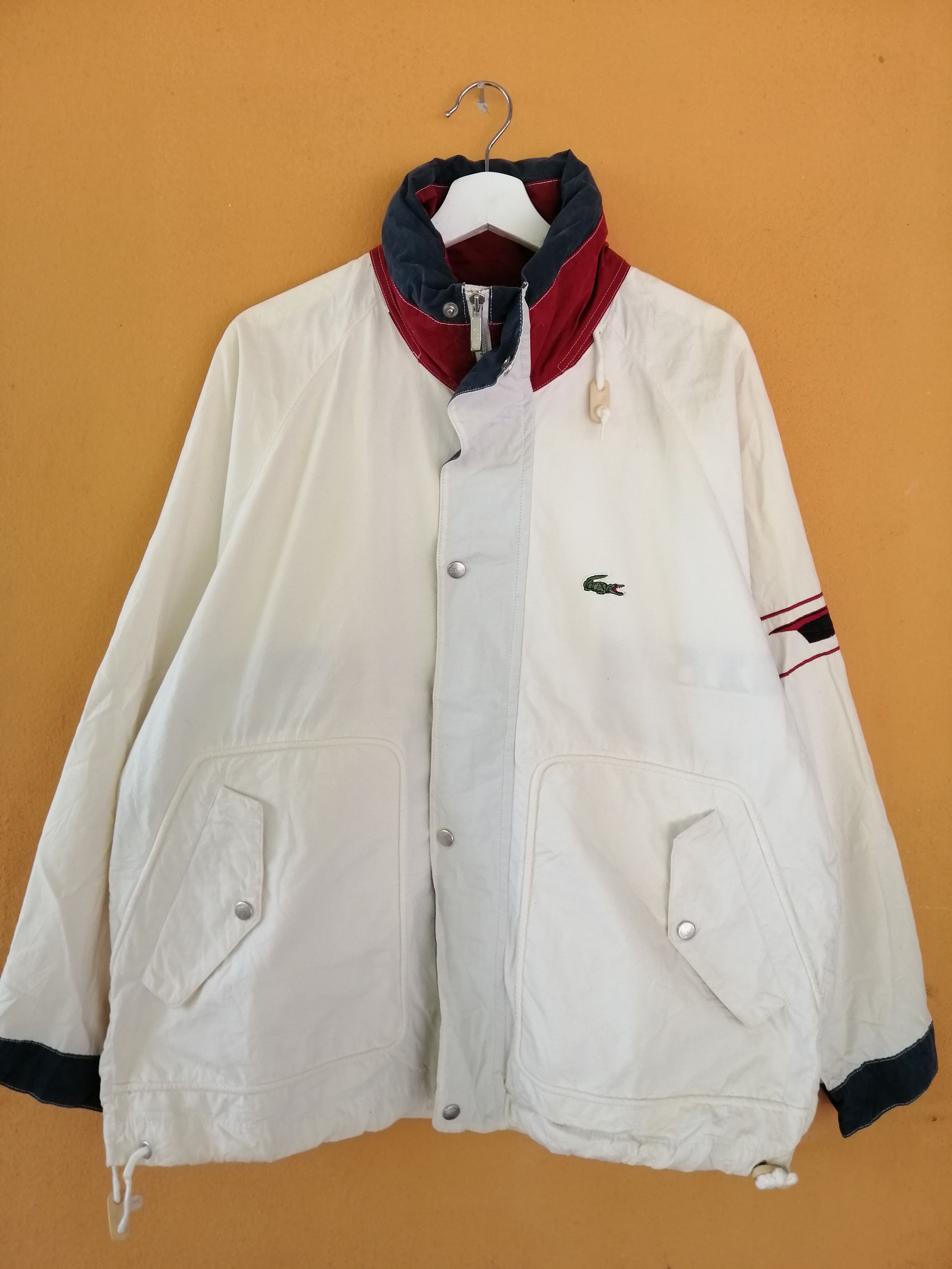Lacoste Vintage 90s LACOSTE Jacket Nice Design Size 4 Size US XL / EU 56 / 4 - 1 Thumbnail