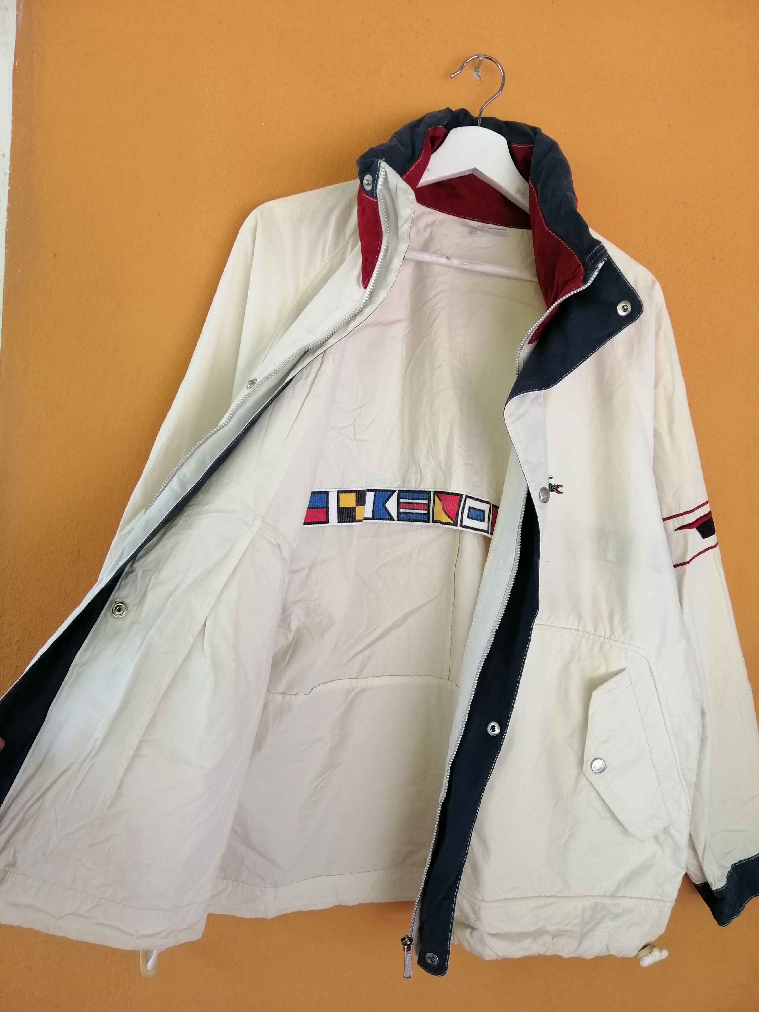 Lacoste Vintage 90s LACOSTE Jacket Nice Design Size 4 Size US XL / EU 56 / 4 - 4 Thumbnail
