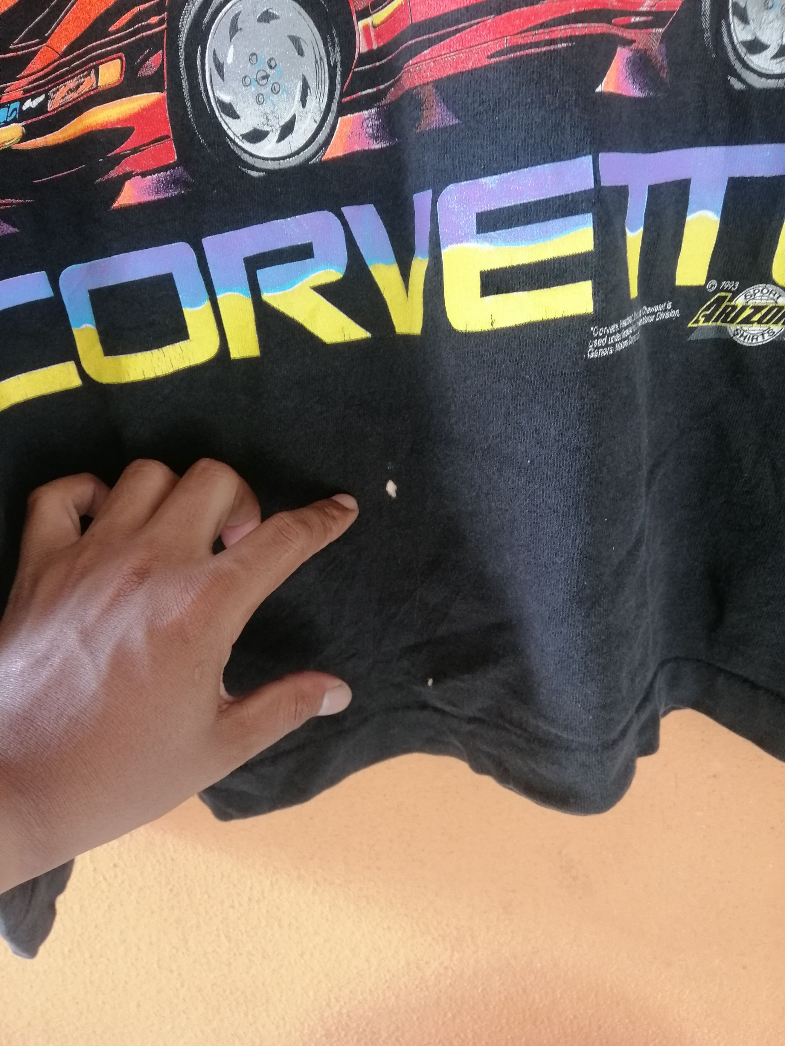 Chevrolet Vintage 1993 Single Sticth 1 Million Sold Corvette Tee Size US XL / EU 56 / 4 - 5 Thumbnail