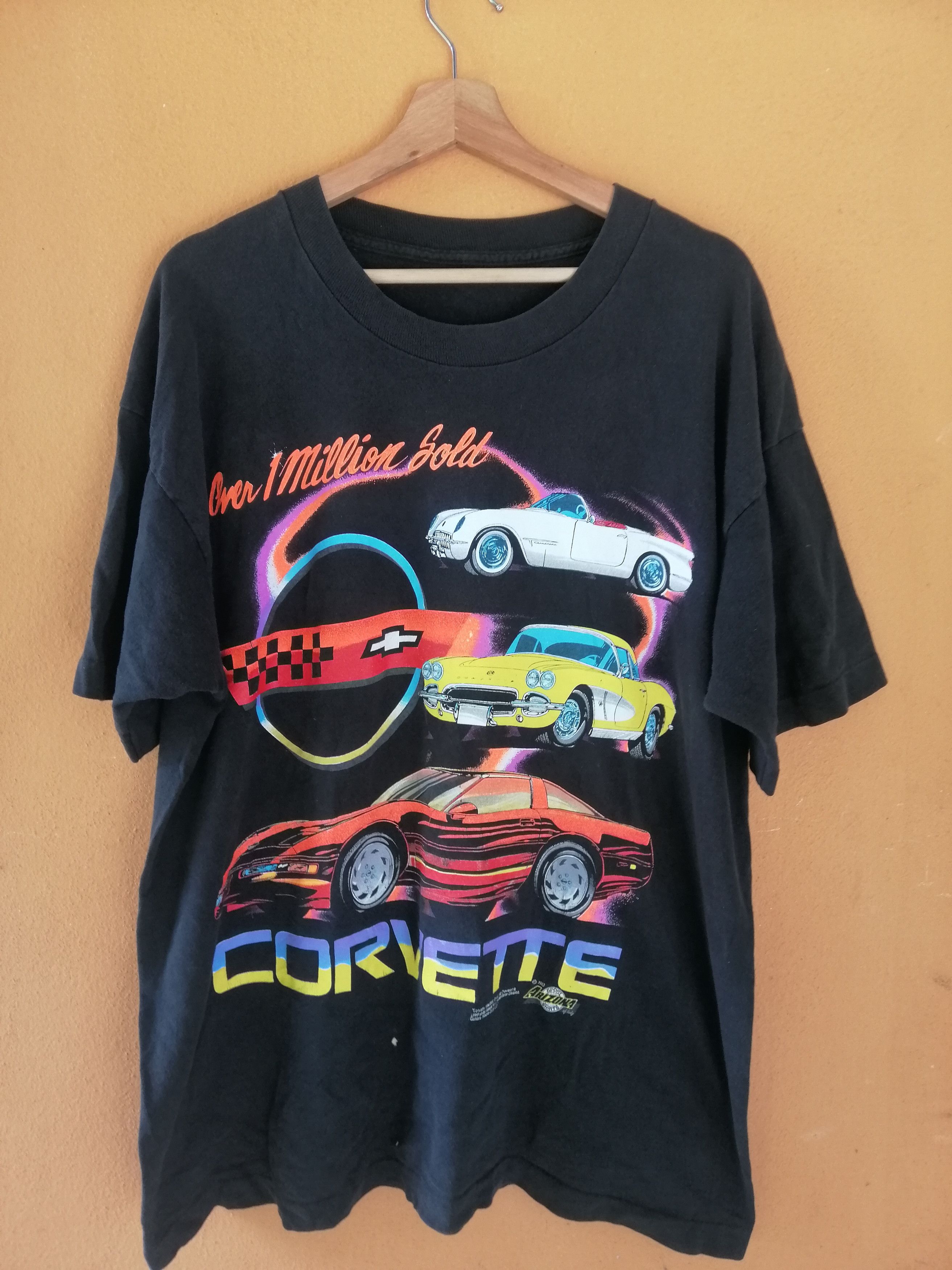 Chevrolet Vintage 1993 Single Sticth 1 Million Sold Corvette Tee Size US XL / EU 56 / 4 - 1 Thumbnail