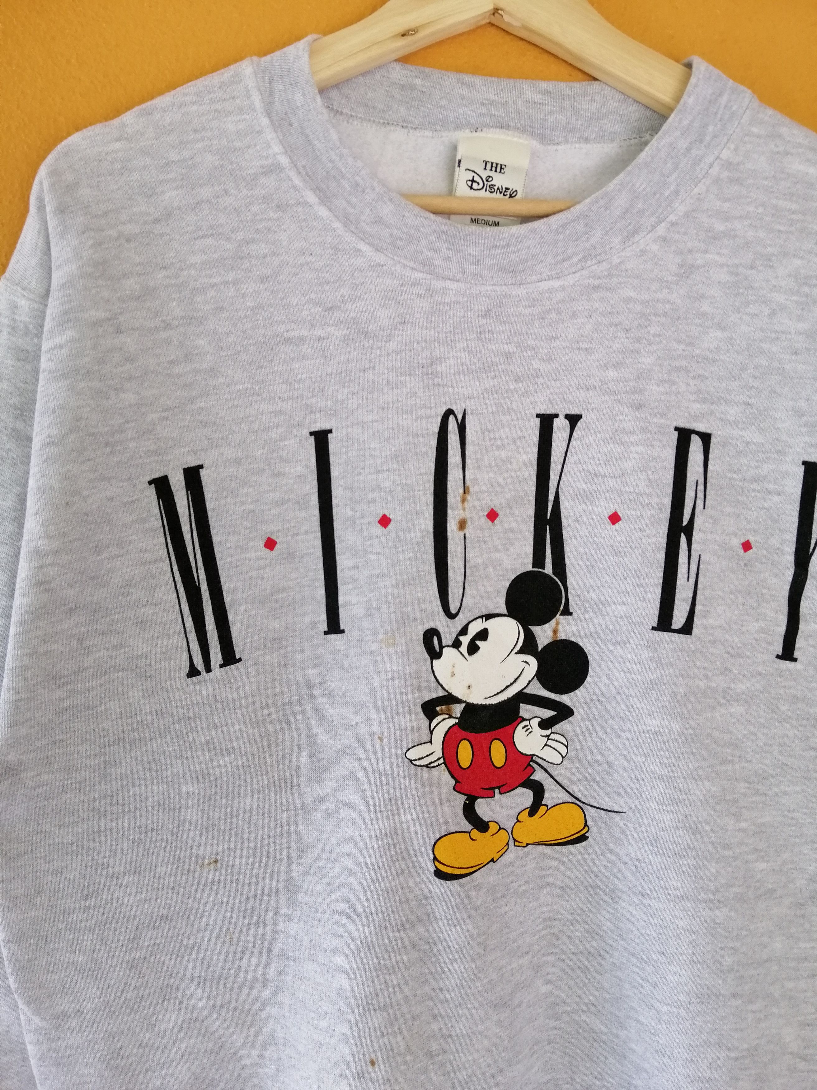 Disney × Vintage Vintage 90s Mickey Mouse Big Logo Sweatshirt B21 Size US M / EU 48-50 / 2 - 7 Thumbnail