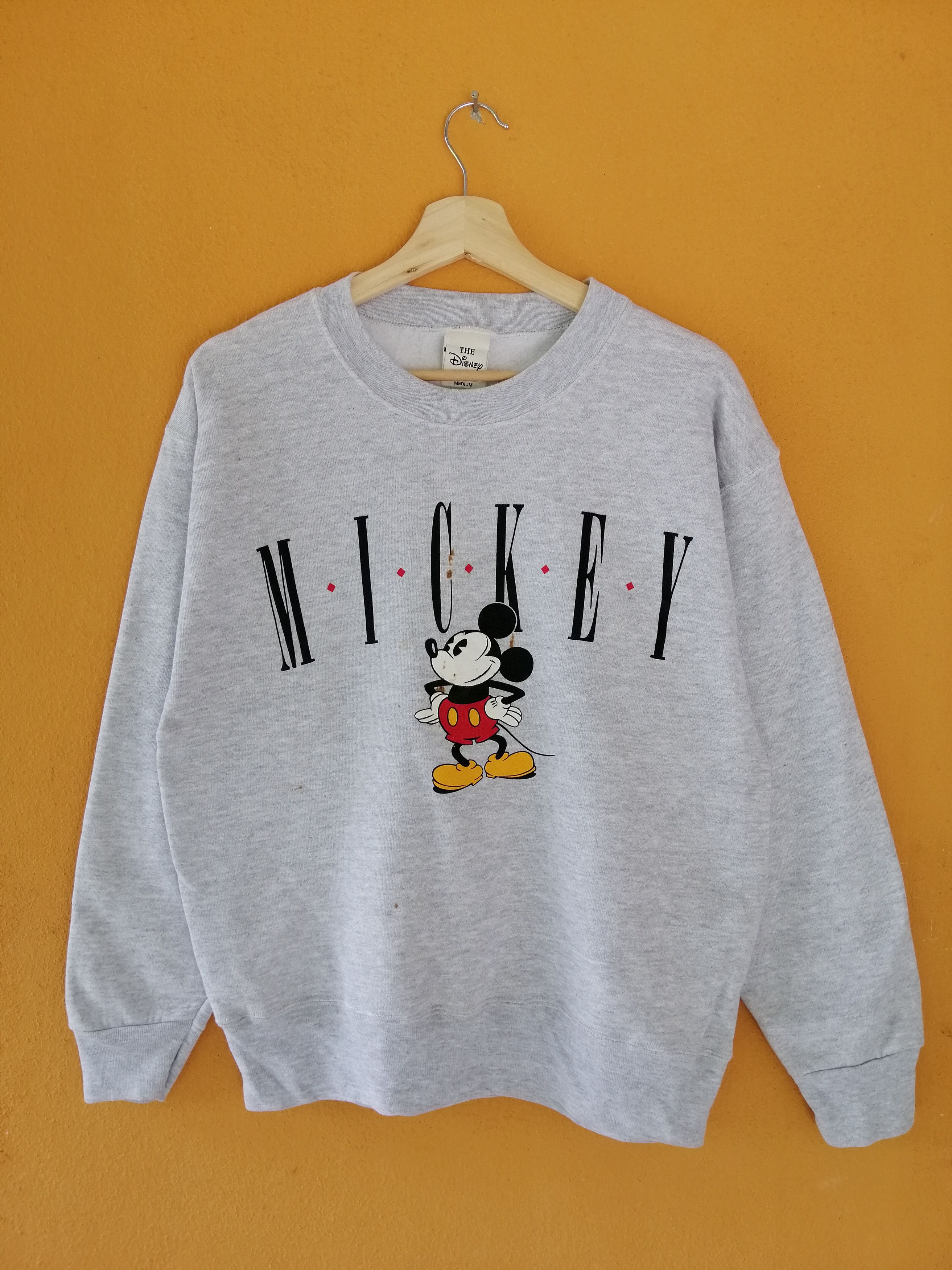 Disney × Vintage Vintage 90s Mickey Mouse Big Logo Sweatshirt B21 Size US M / EU 48-50 / 2 - 1 Thumbnail