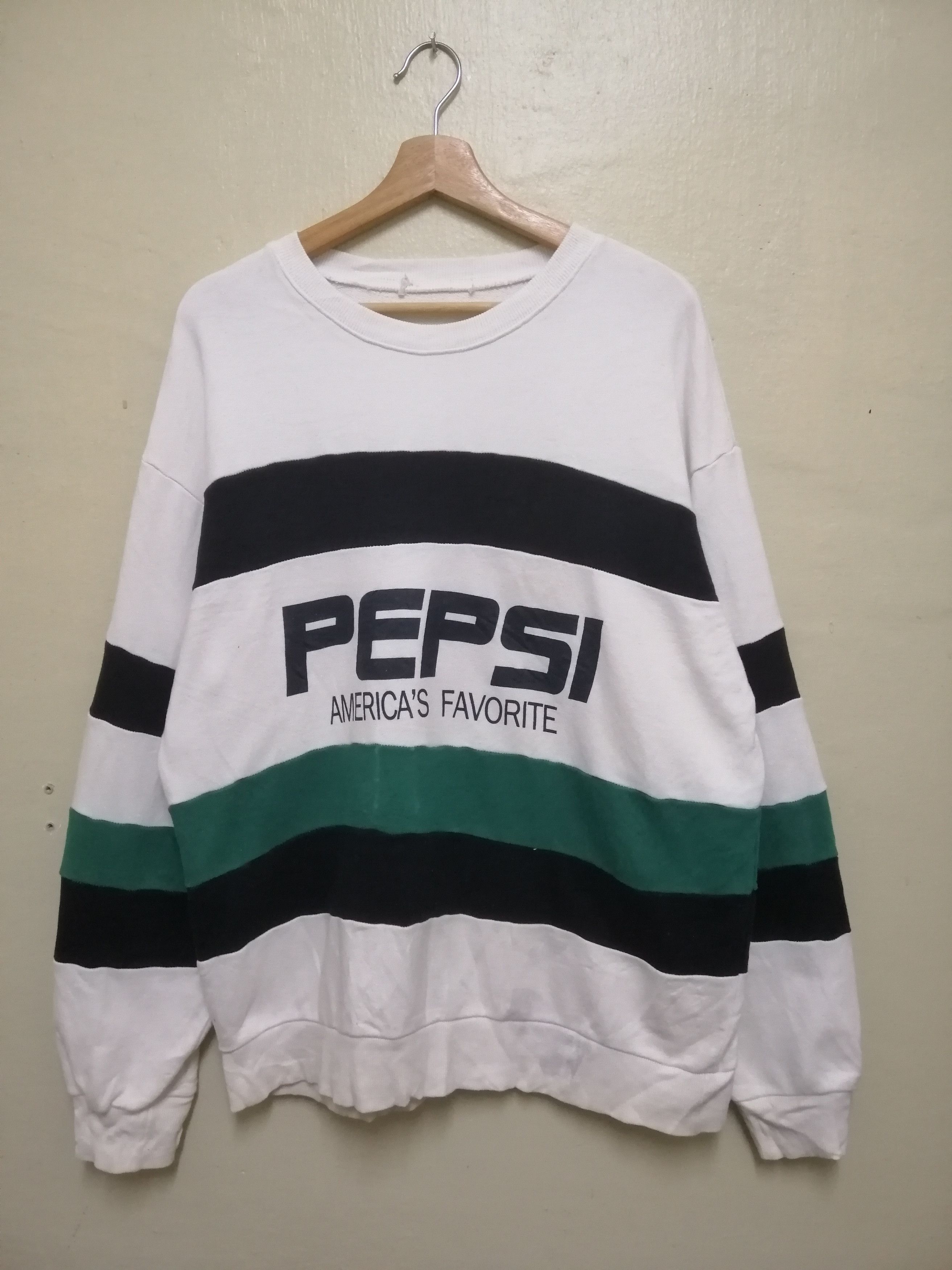 Vintage Pepsi Sweatshirt Colorblock Sweatshirt B7