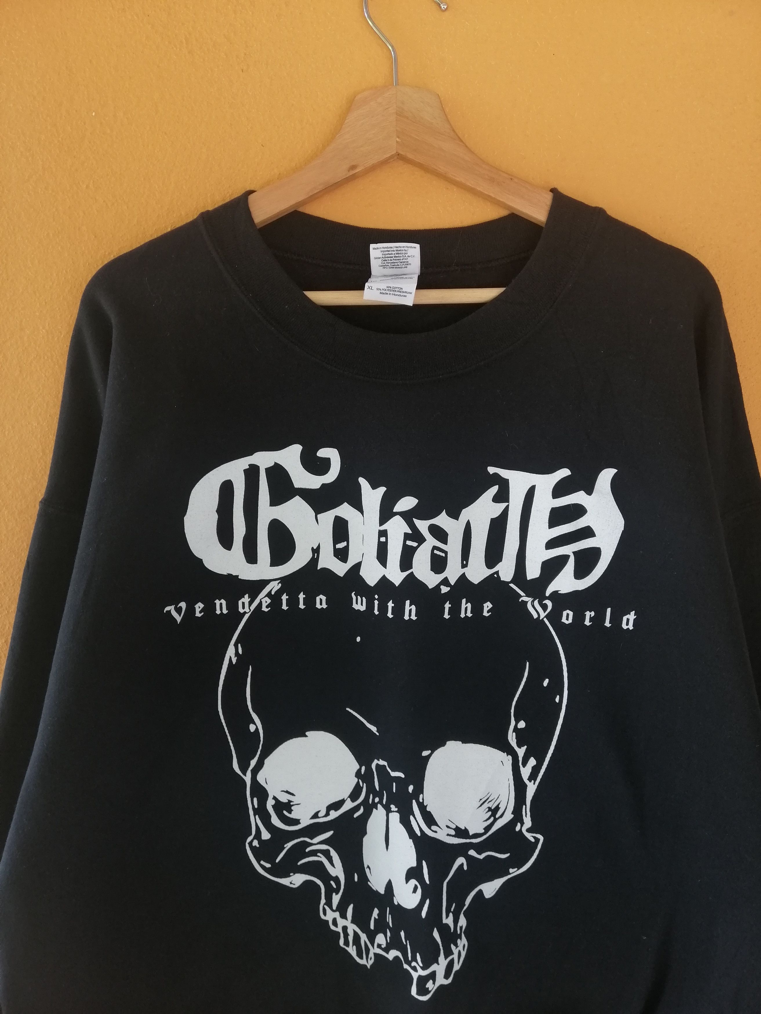 Band Tees Vintage Goliath Vendetta With The World Black Band B18 Size US XL / EU 56 / 4 - 5 Thumbnail