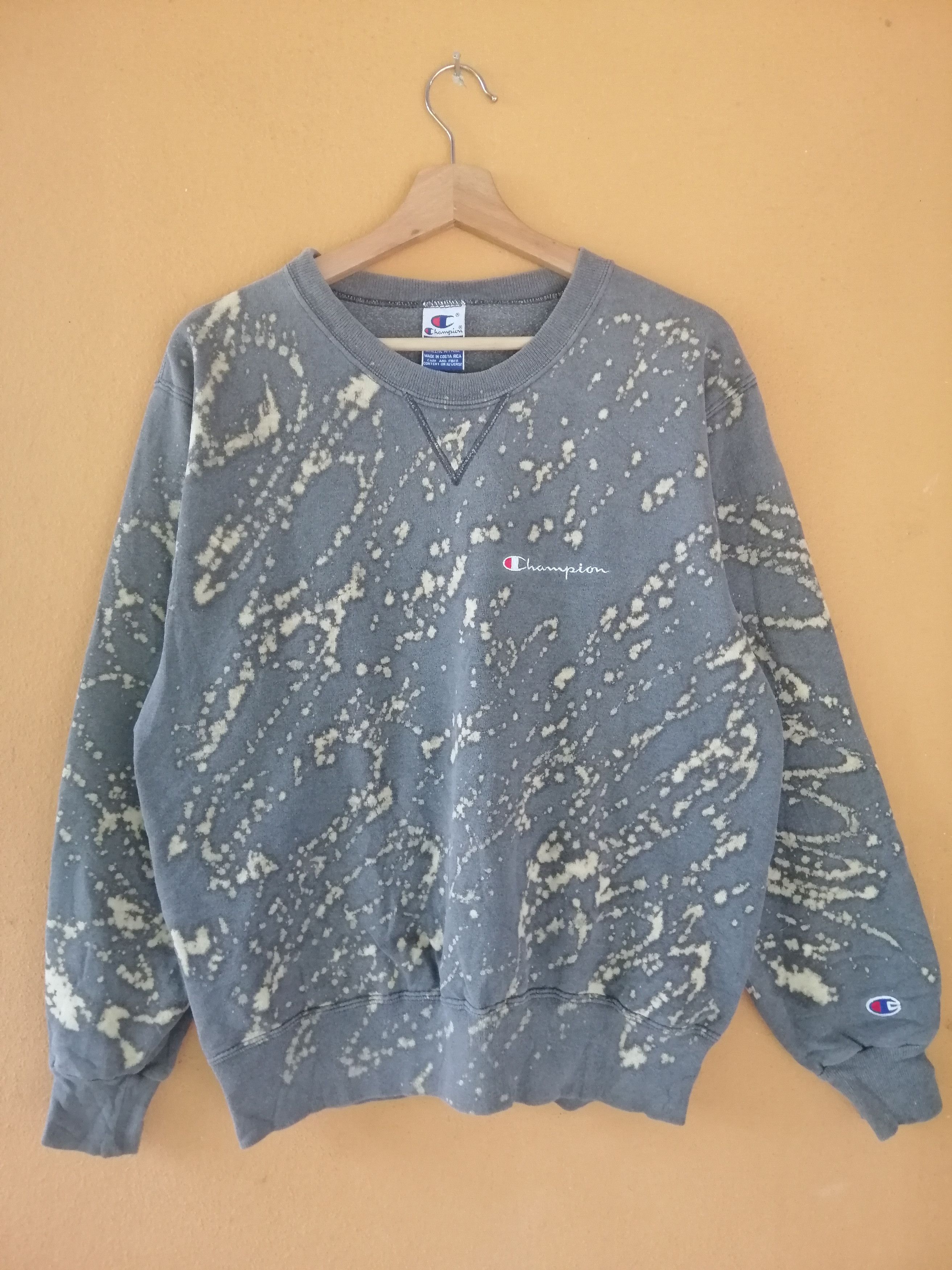 Champion 90s Champion Acid Wash Embroidery Logo Sweatshirt B10 Size US M / EU 48-50 / 2 - 1 Thumbnail