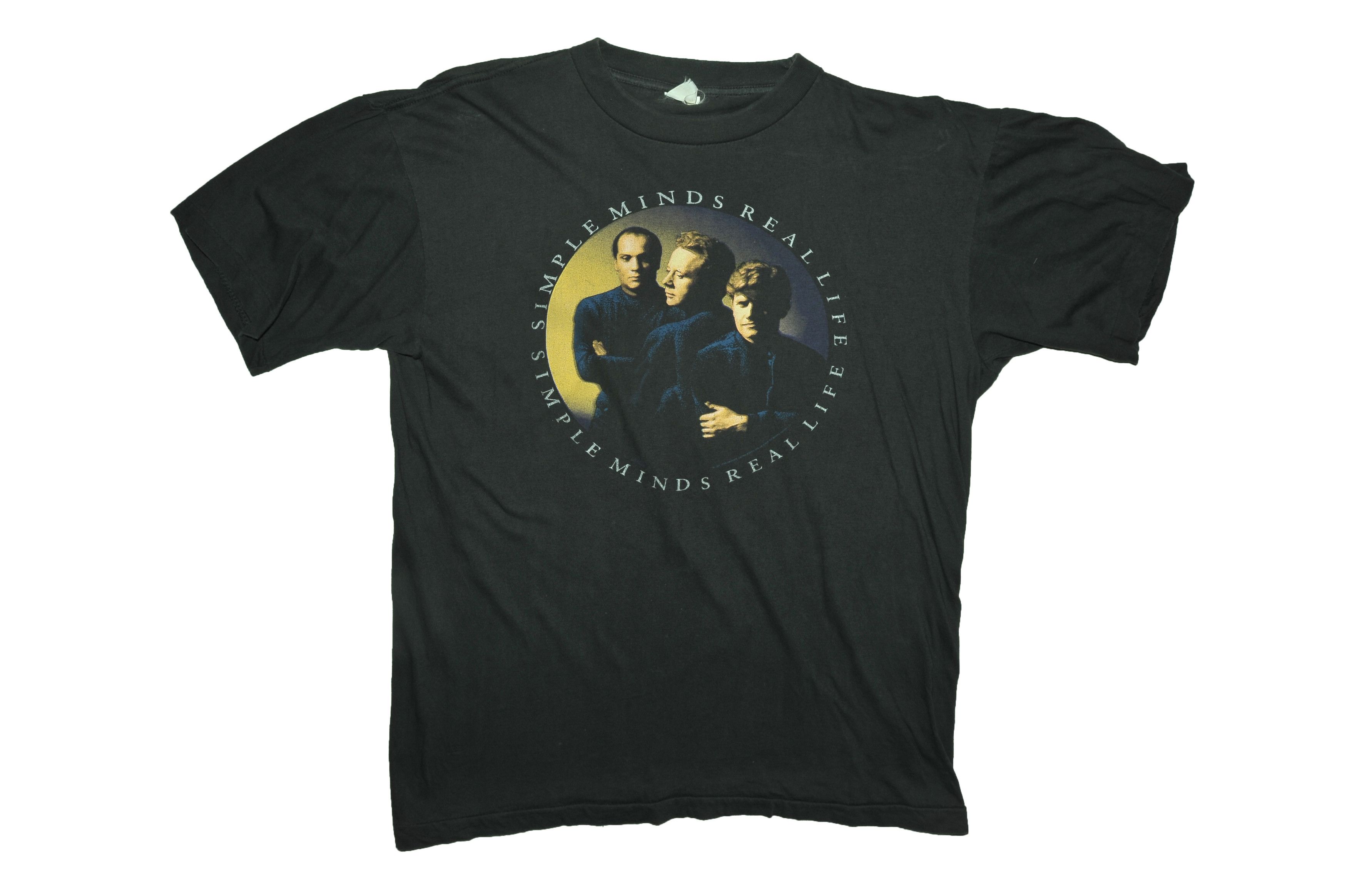 Vintage Vintage 90s Simple Minds Real Life 1991 Tour T-shirt Size US L / EU 52-54 / 3 - 1 Thumbnail