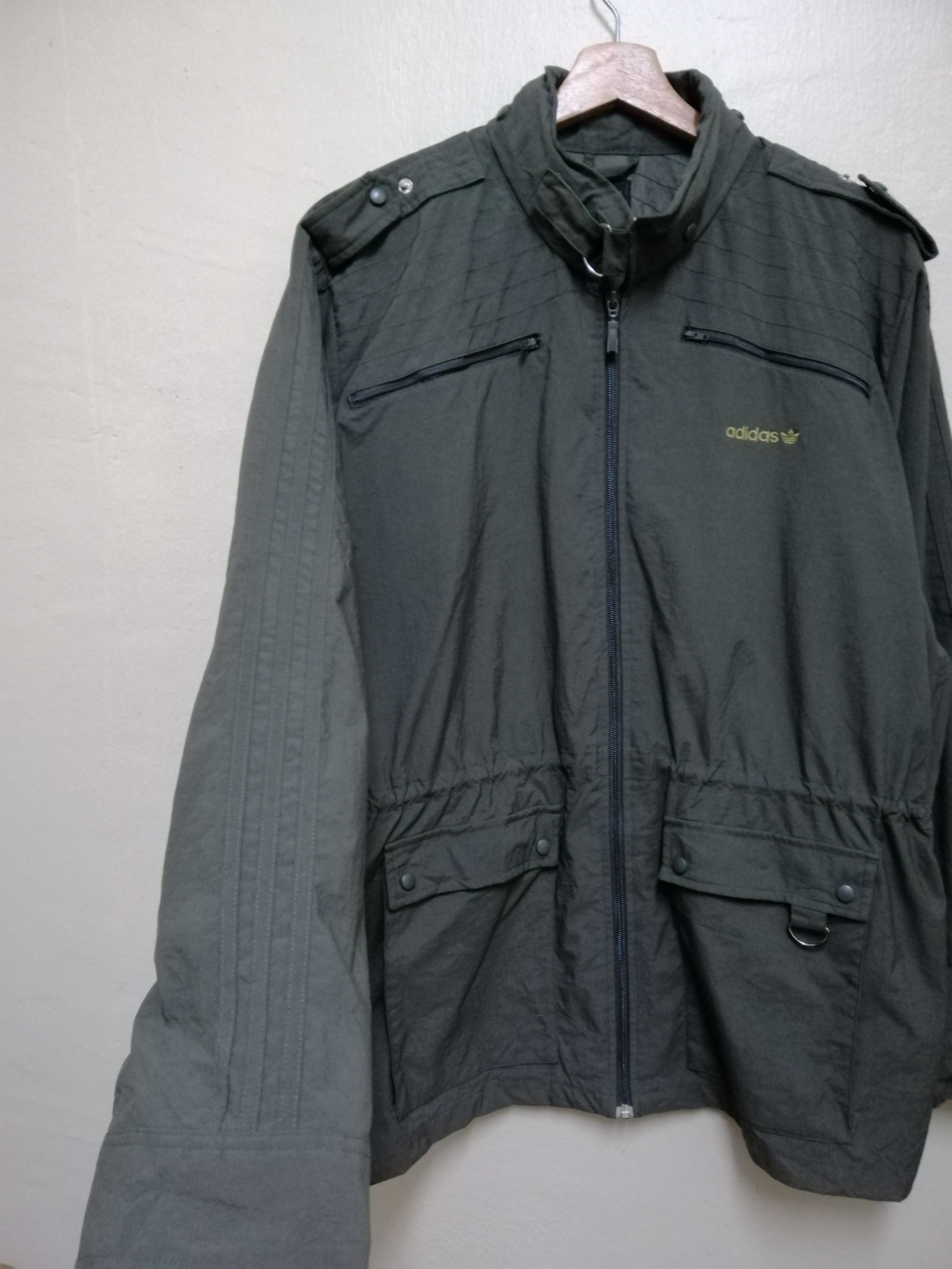 Adidas Vintage 90s Adidas Long Jacket Nice Design Size US L / EU 52-54 / 3 - 11 Thumbnail