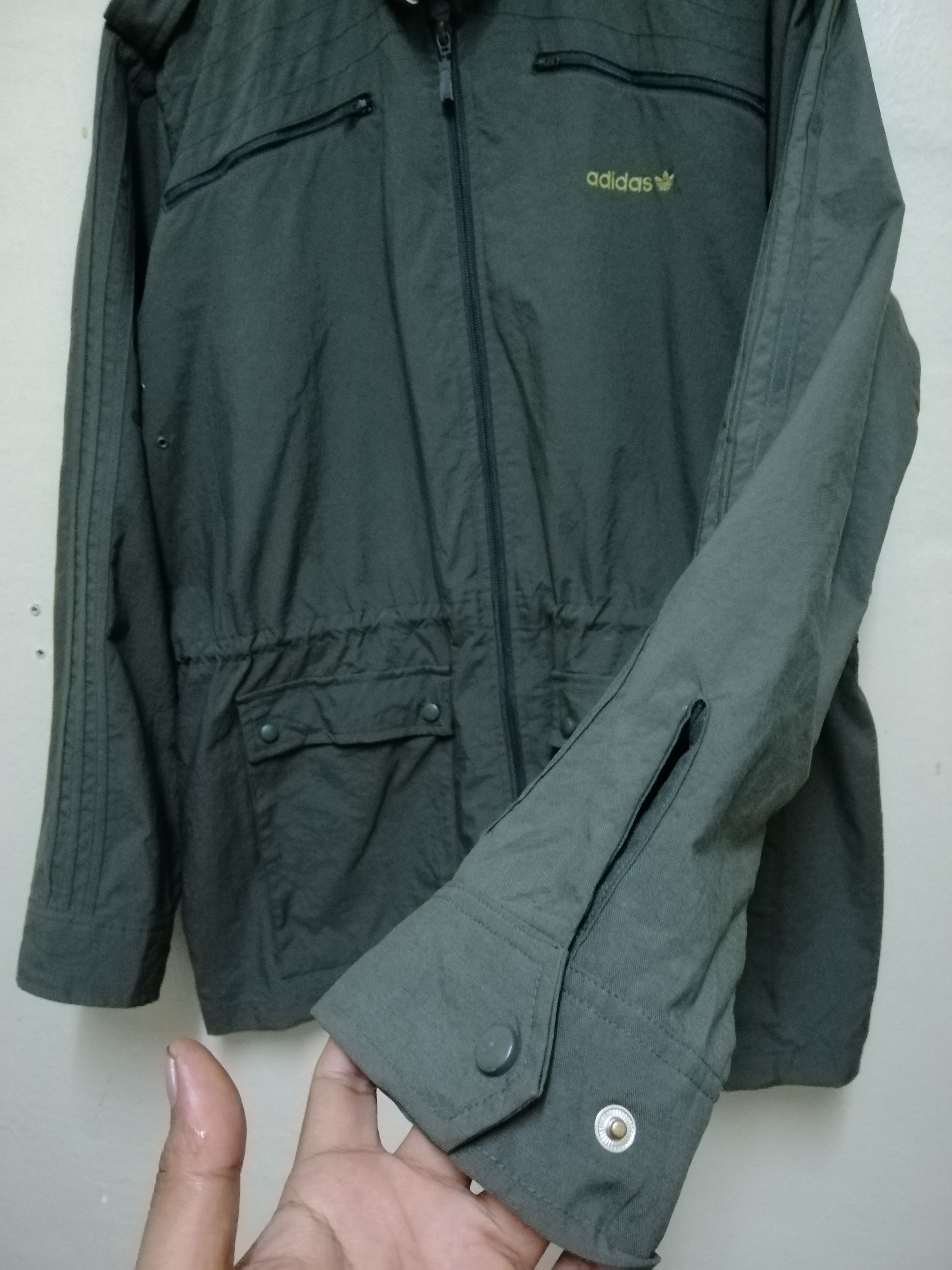 Adidas Vintage 90s Adidas Long Jacket Nice Design Size US L / EU 52-54 / 3 - 9 Thumbnail