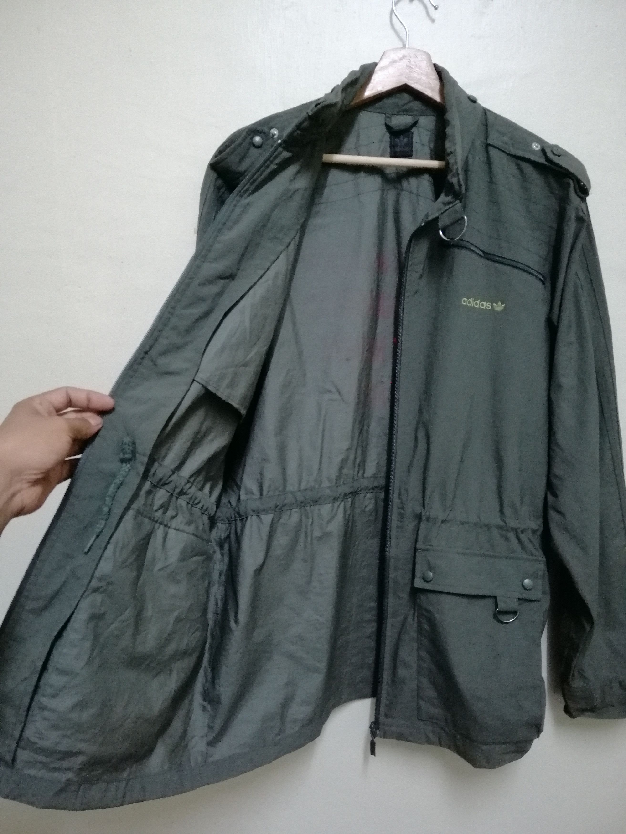 Adidas Vintage 90s Adidas Long Jacket Nice Design Size US L / EU 52-54 / 3 - 1 Thumbnail
