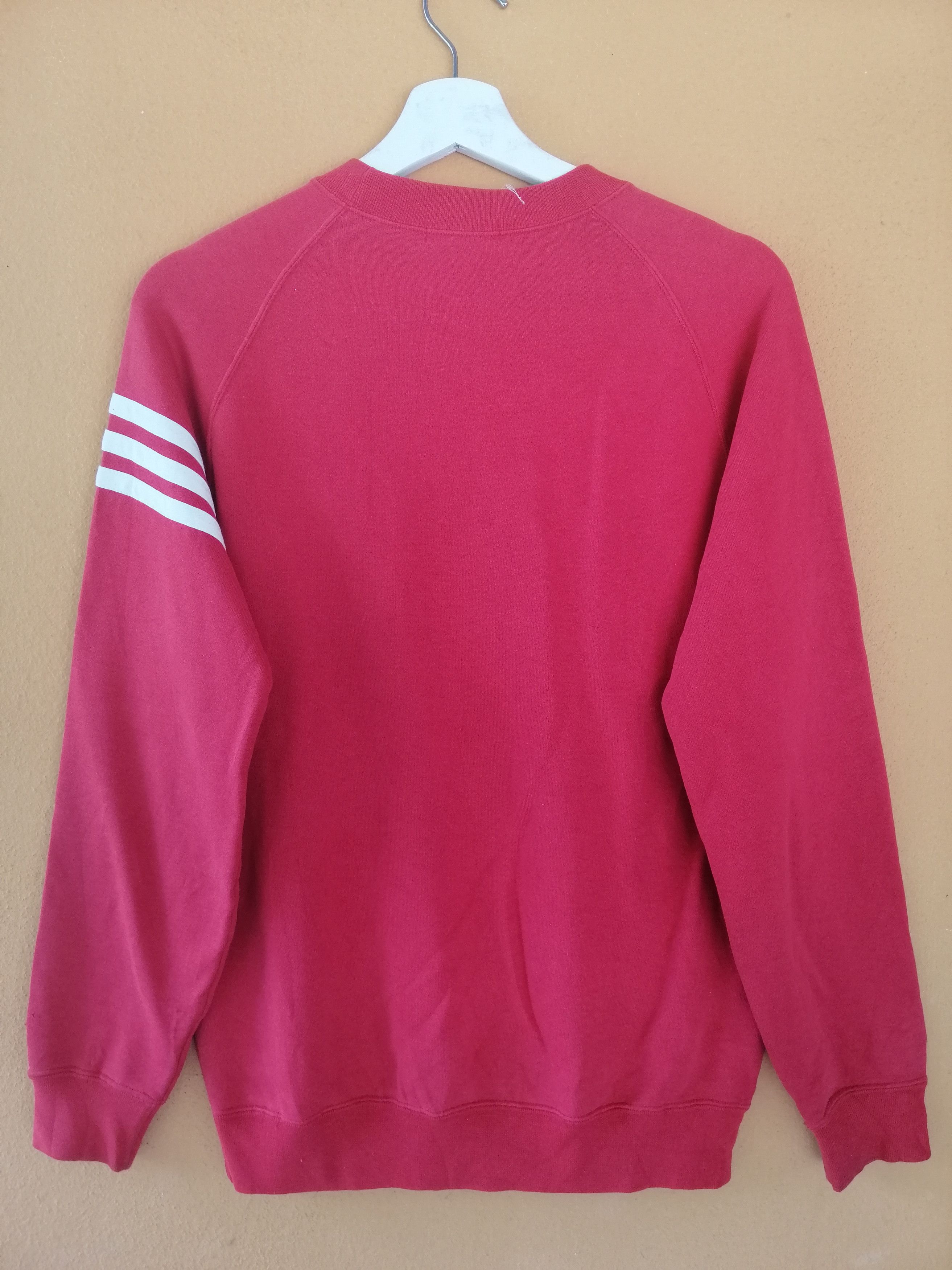 Adidas Vintage 90s Adidas Three Stripes Sweatshirt Logo B7 Size US M / EU 48-50 / 2 - 2 Thumbnail