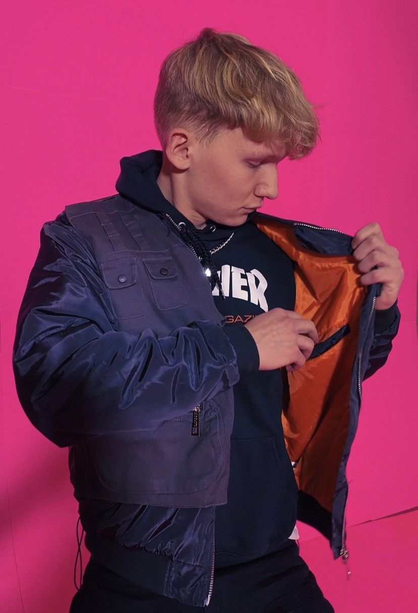 Boohoo Burna Boy Bomber Jacket With Utility Vest Size US L / EU 52-54 / 3 - 3 Thumbnail