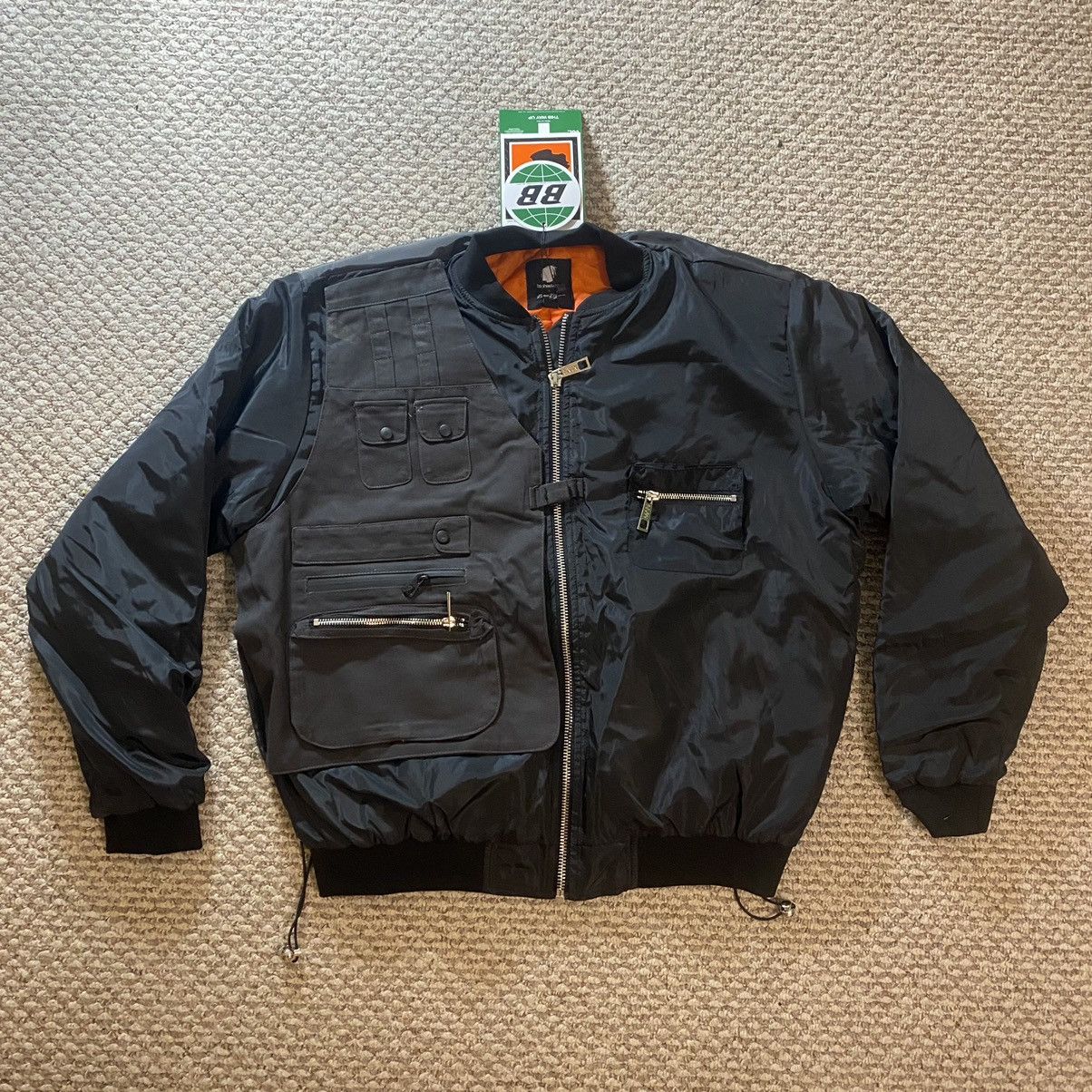 Boohoo Burna Boy Bomber Jacket With Utility Vest Size US L / EU 52-54 / 3 - 2 Thumbnail