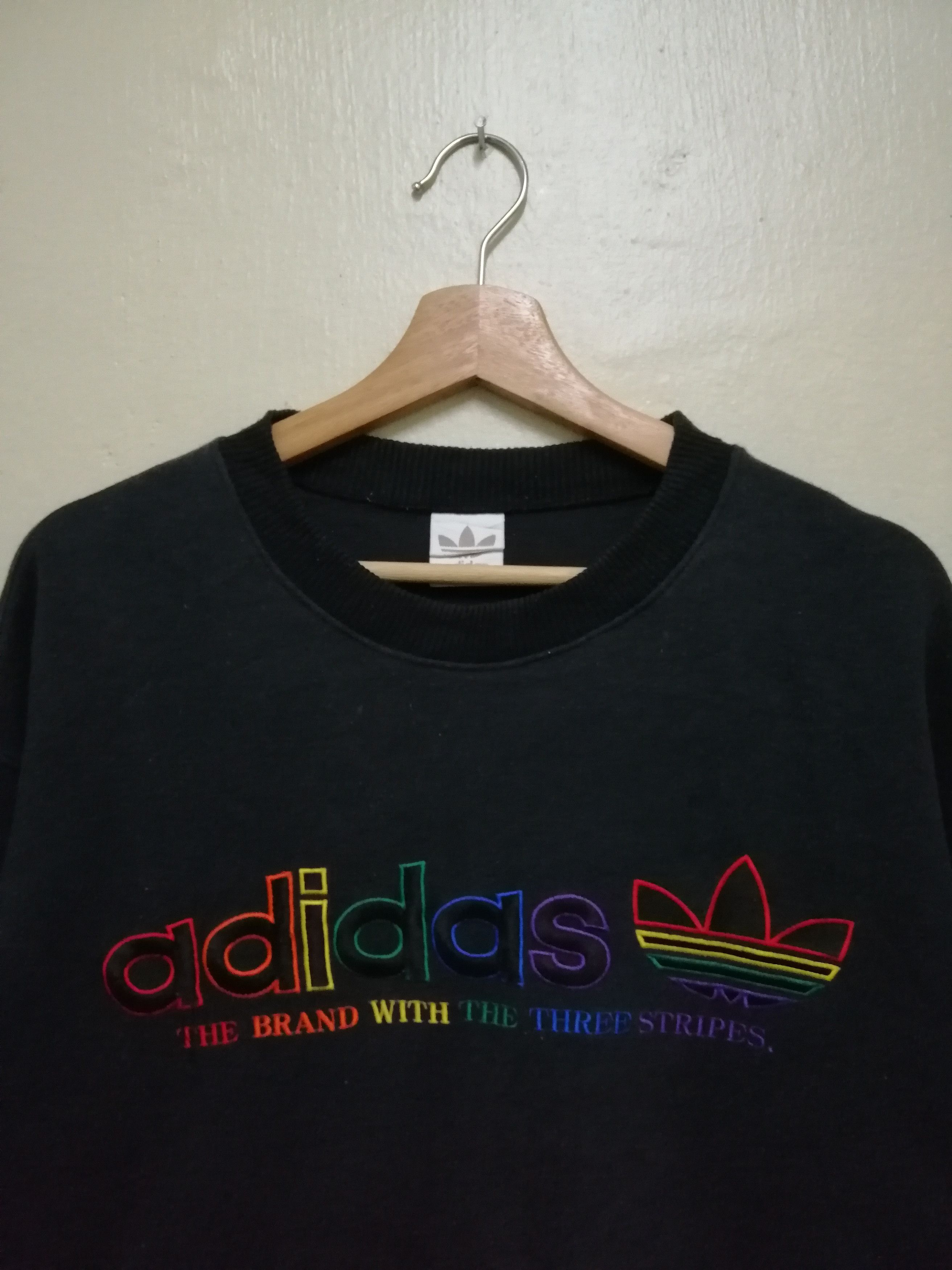 Adidas 90s Adidas The Brand With The Three Stripes Multicolour B16 Size US M / EU 48-50 / 2 - 1 Thumbnail