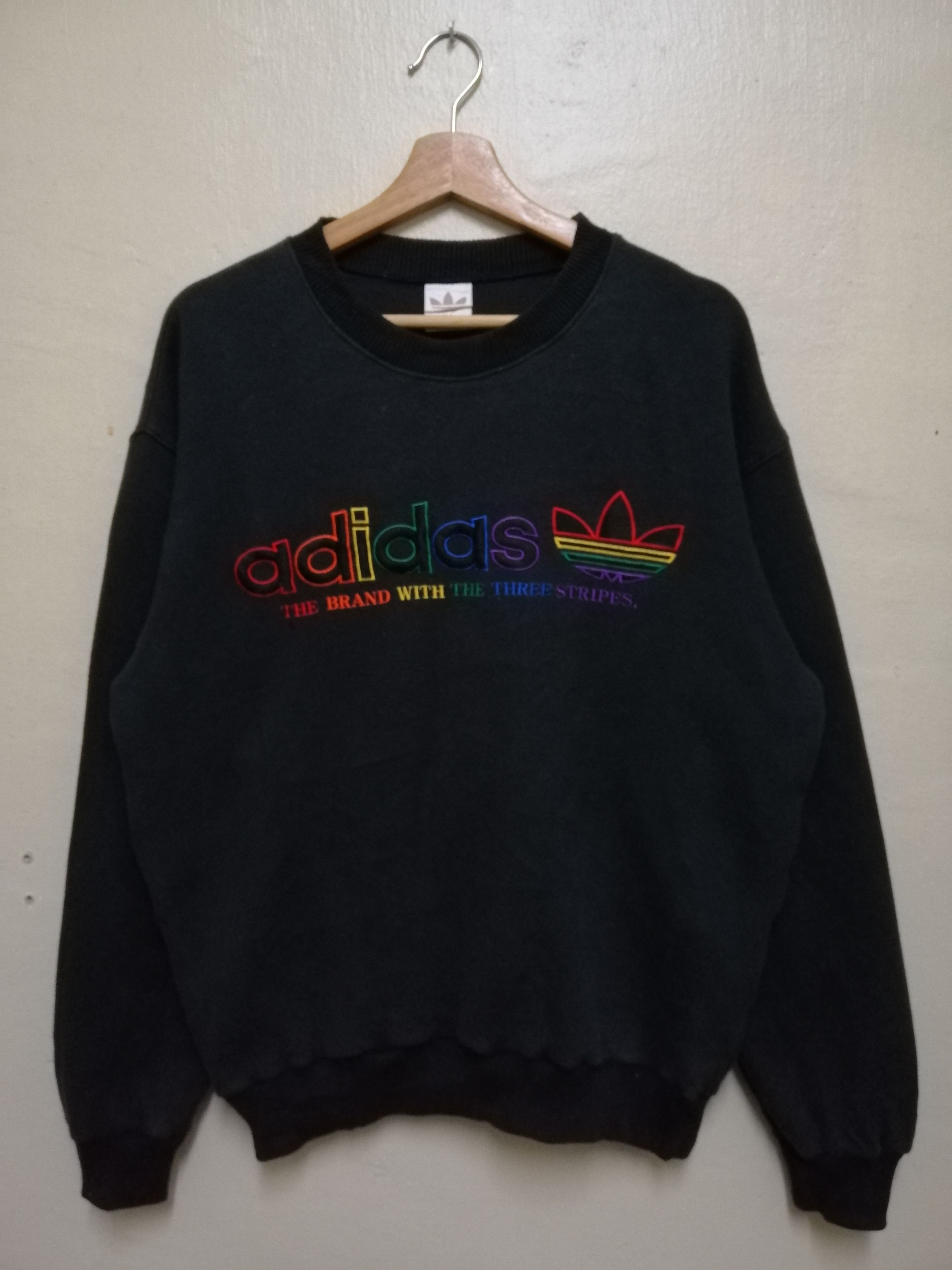 Adidas 90s Adidas The Brand With The Three Stripes Multicolour B16 Size US M / EU 48-50 / 2 - 7 Thumbnail