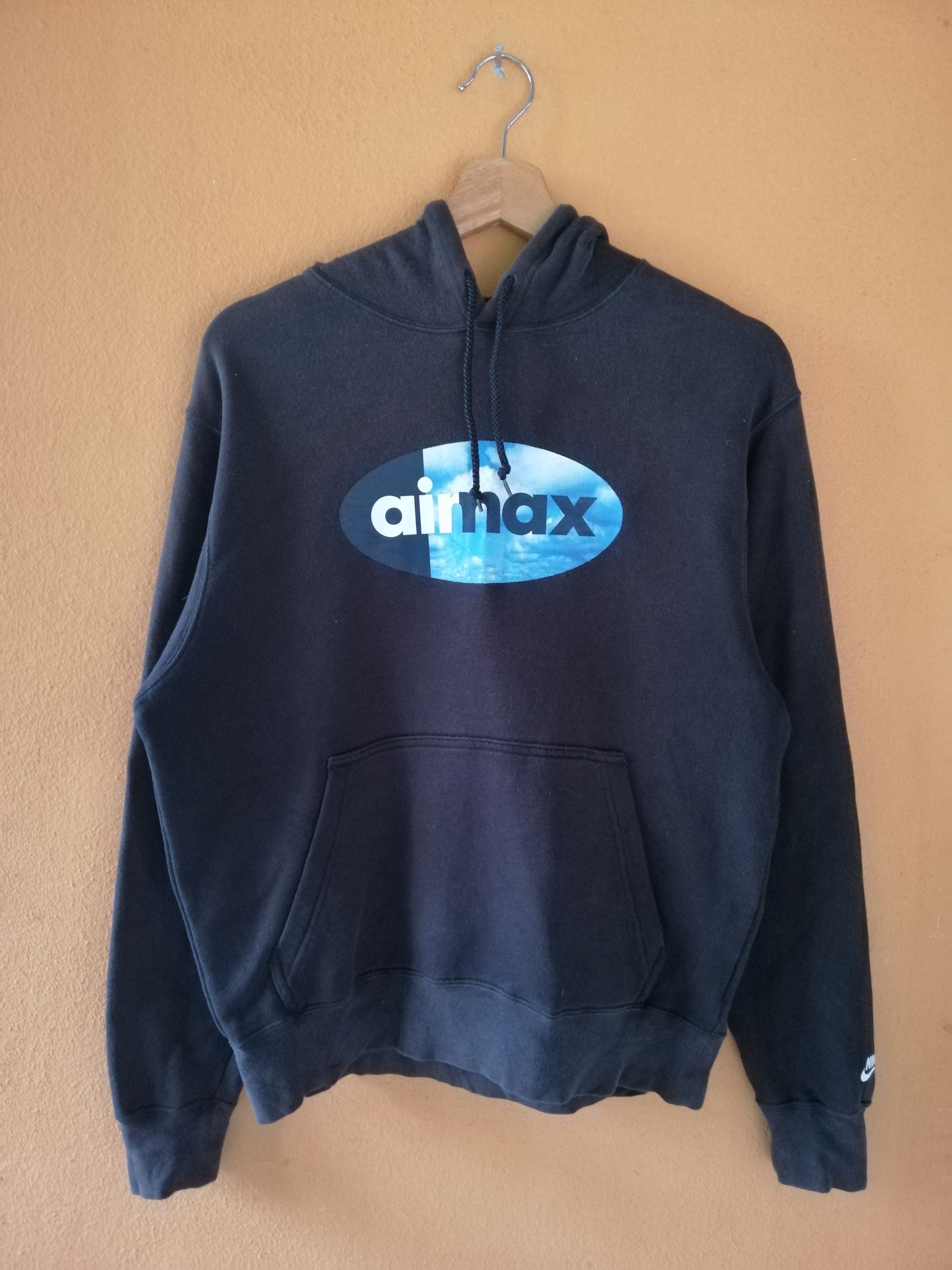 Nike Vintage NIKE AIR MAX Big Logo Hoodie Sweatshirt B19 Size US S / EU 44-46 / 1 - 1 Thumbnail