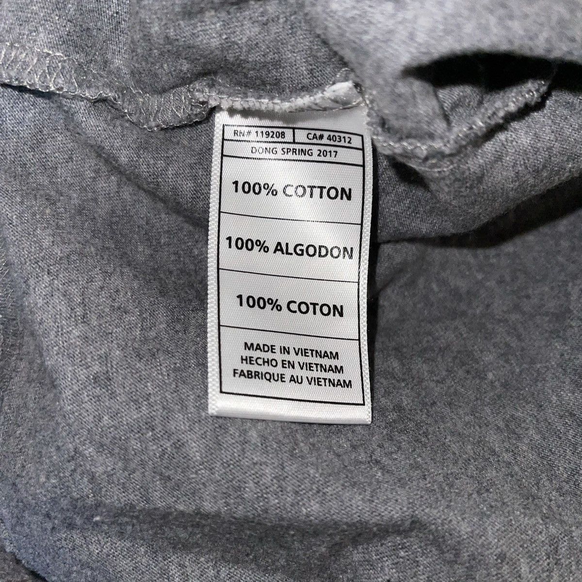 Just Don × Mitchell & Ness Just Don Mitchell & Ness SAMPLE 17 grey referee whistle tee Size US L / EU 52-54 / 3 - 7 Thumbnail