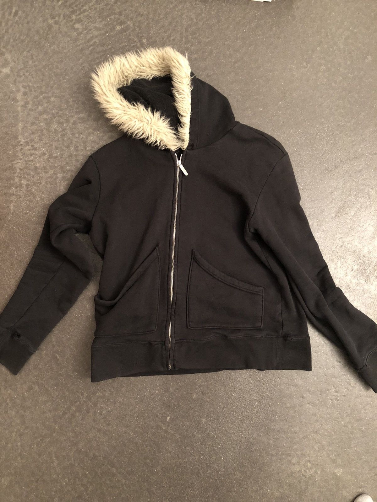 Number (N)ine Number (N)ine Pre 2000s Archive Faux Fur Eskimo Zip 
