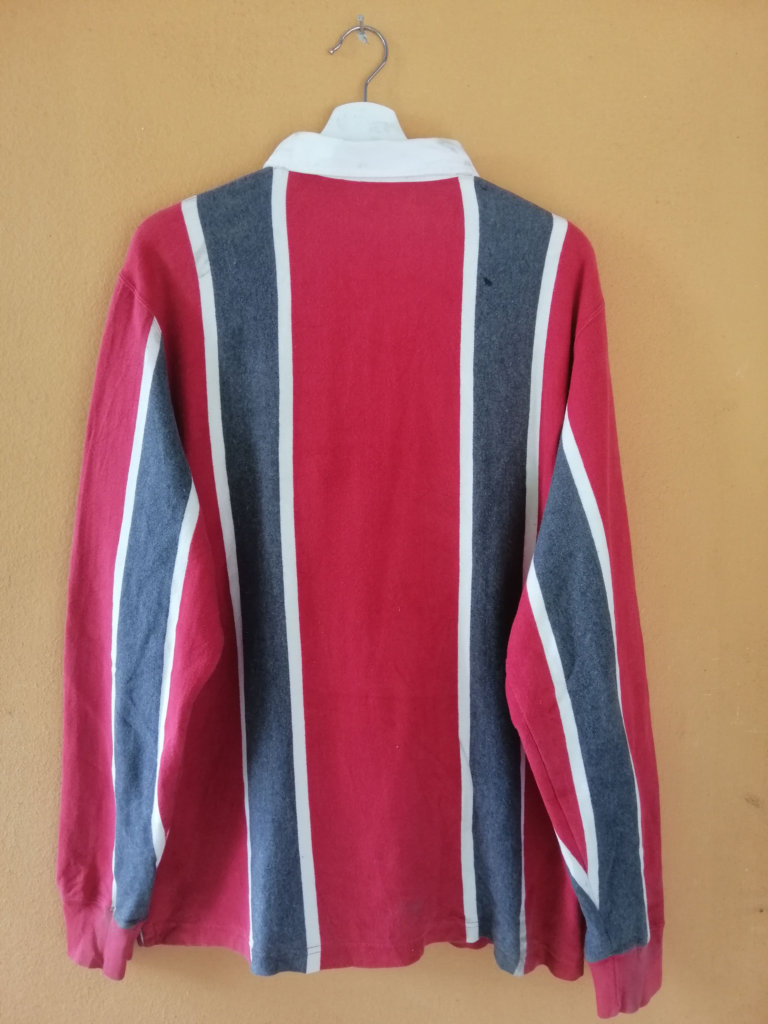 Polo Ralph Lauren Vintage polo Ralph Lauren Stripes Down Rugby B16 Size US L / EU 52-54 / 3 - 2 Thumbnail