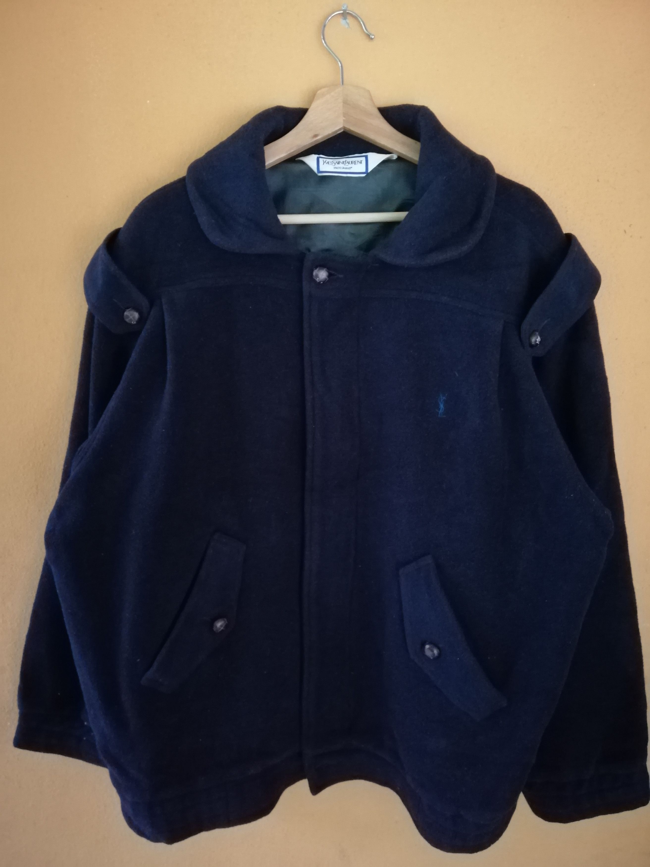 Yves Saint Laurent Vintage YSL Yves Saint Laurent Menswear Wool Jacket Size US XXL / EU 58 / 5 - 1 Thumbnail