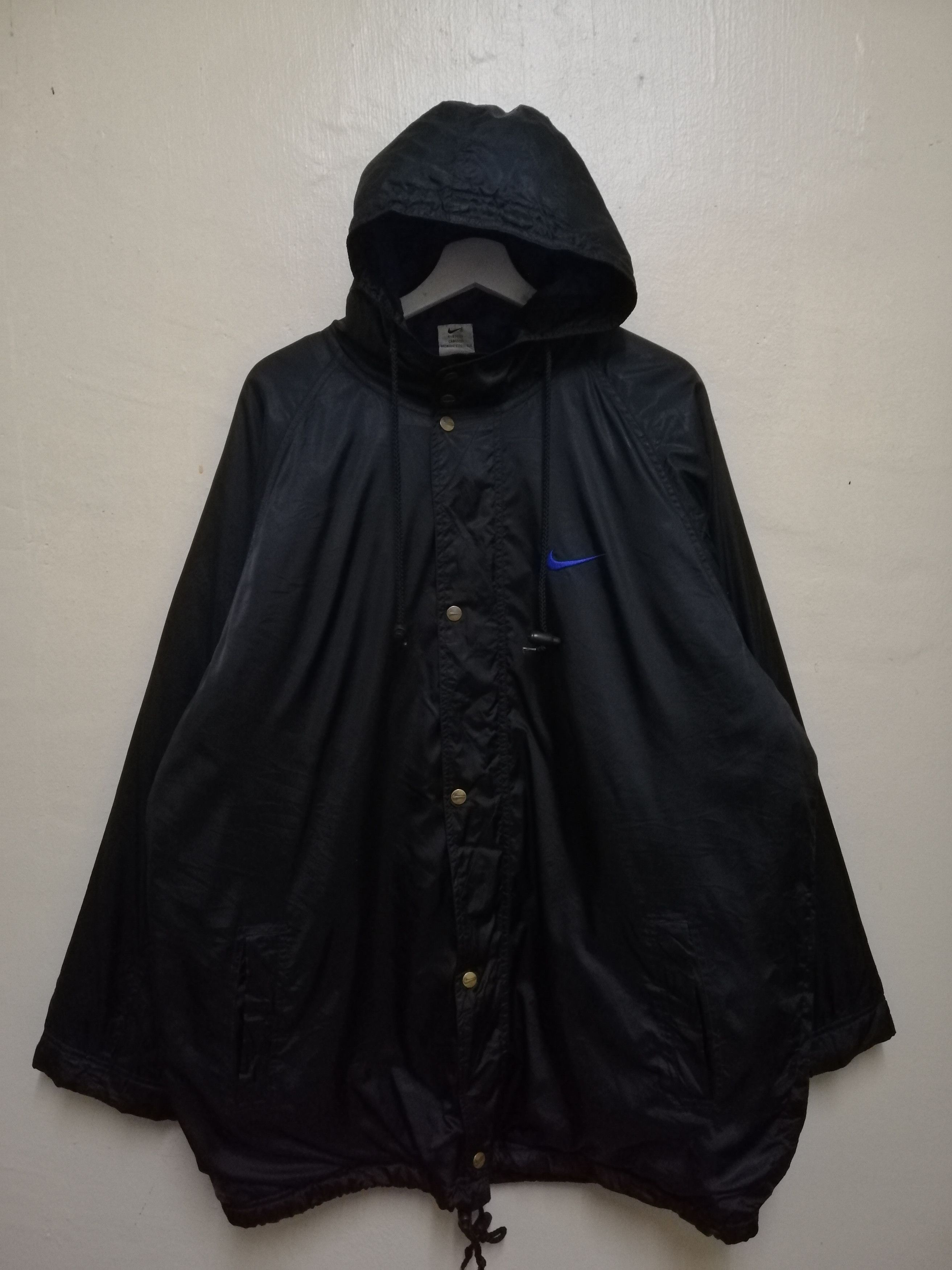 Nike Vintage 90s Nike Embroidery Big Swoosh Long Jacket Hoodie Size US XL / EU 56 / 4 - 8 Thumbnail