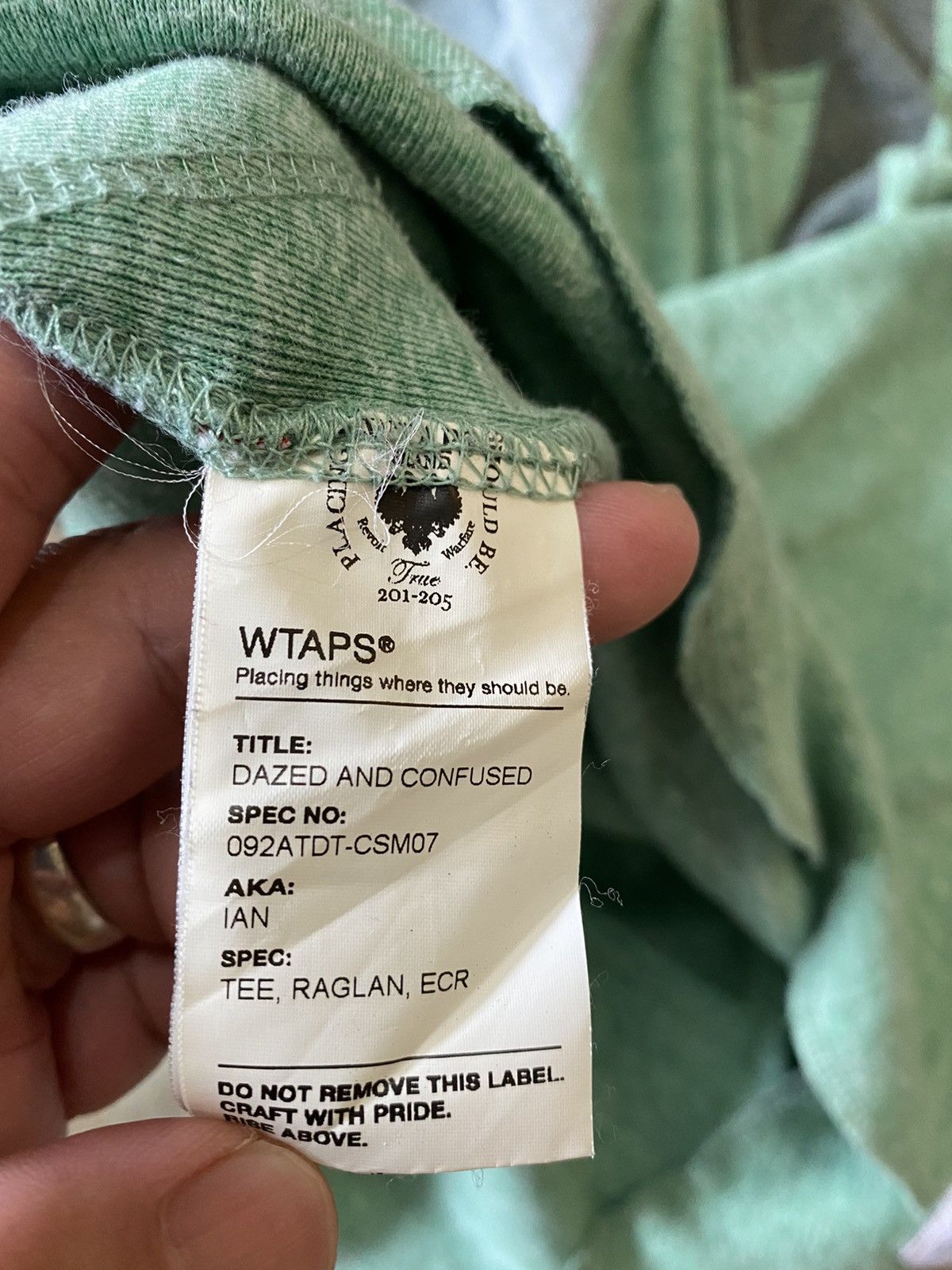 Wtaps Wtaps 76 raglan shirt Size US S / EU 44-46 / 1 - 8 Thumbnail