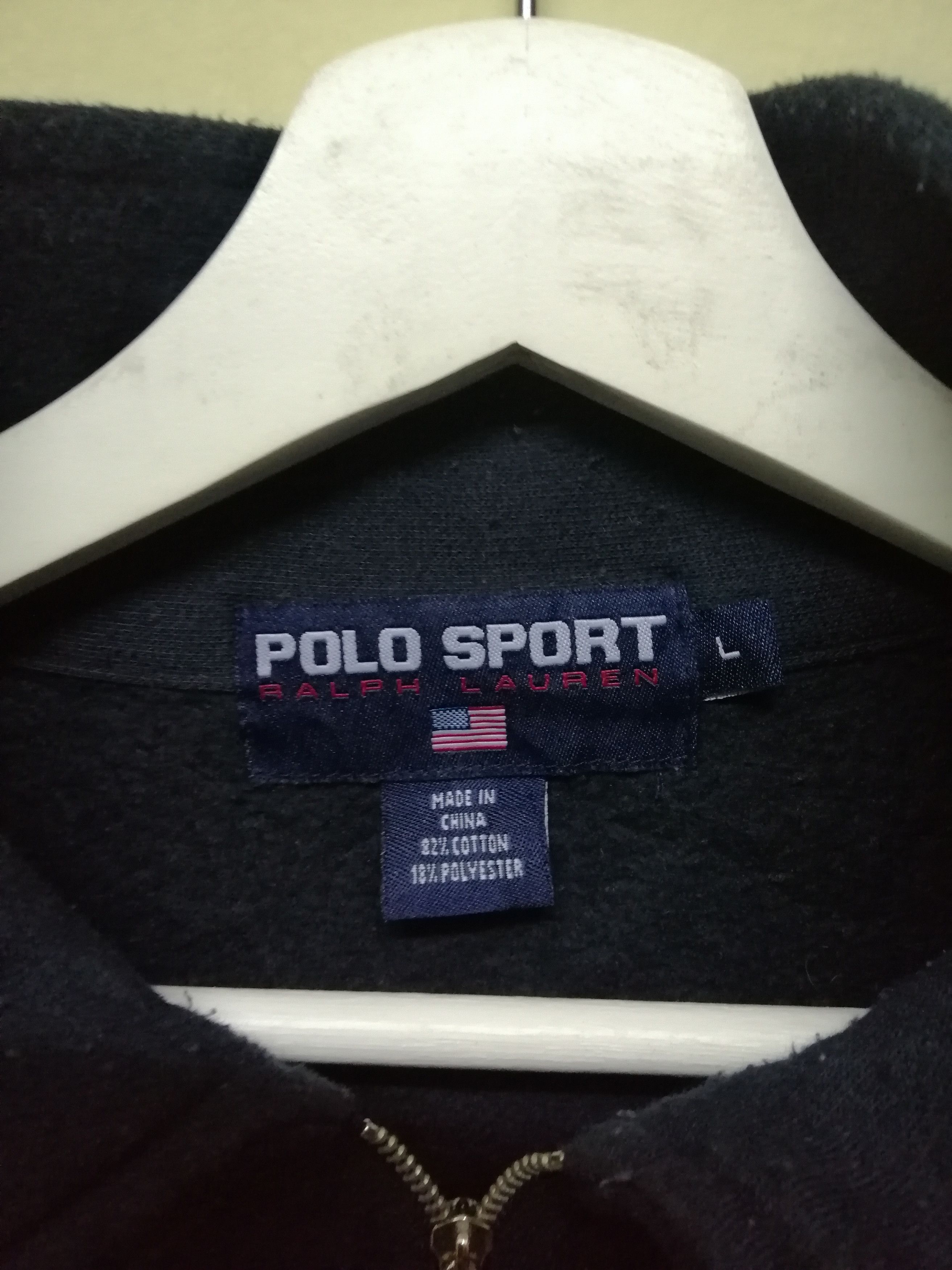 Polo Ralph Lauren Vintage Polo Sport Big Logo Half Zipper Sweatshirt B2 Size US L / EU 52-54 / 3 - 2 Thumbnail
