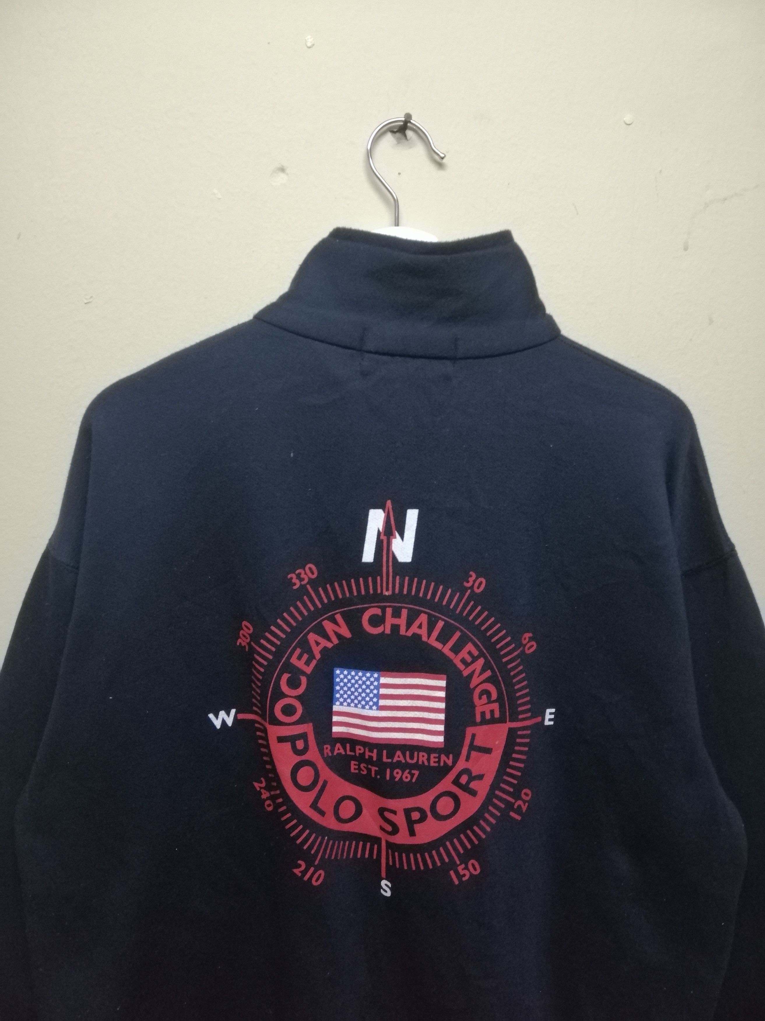 Polo Ralph Lauren Vintage Polo Sport Big Logo Half Zipper Sweatshirt B2 Size US L / EU 52-54 / 3 - 5 Thumbnail