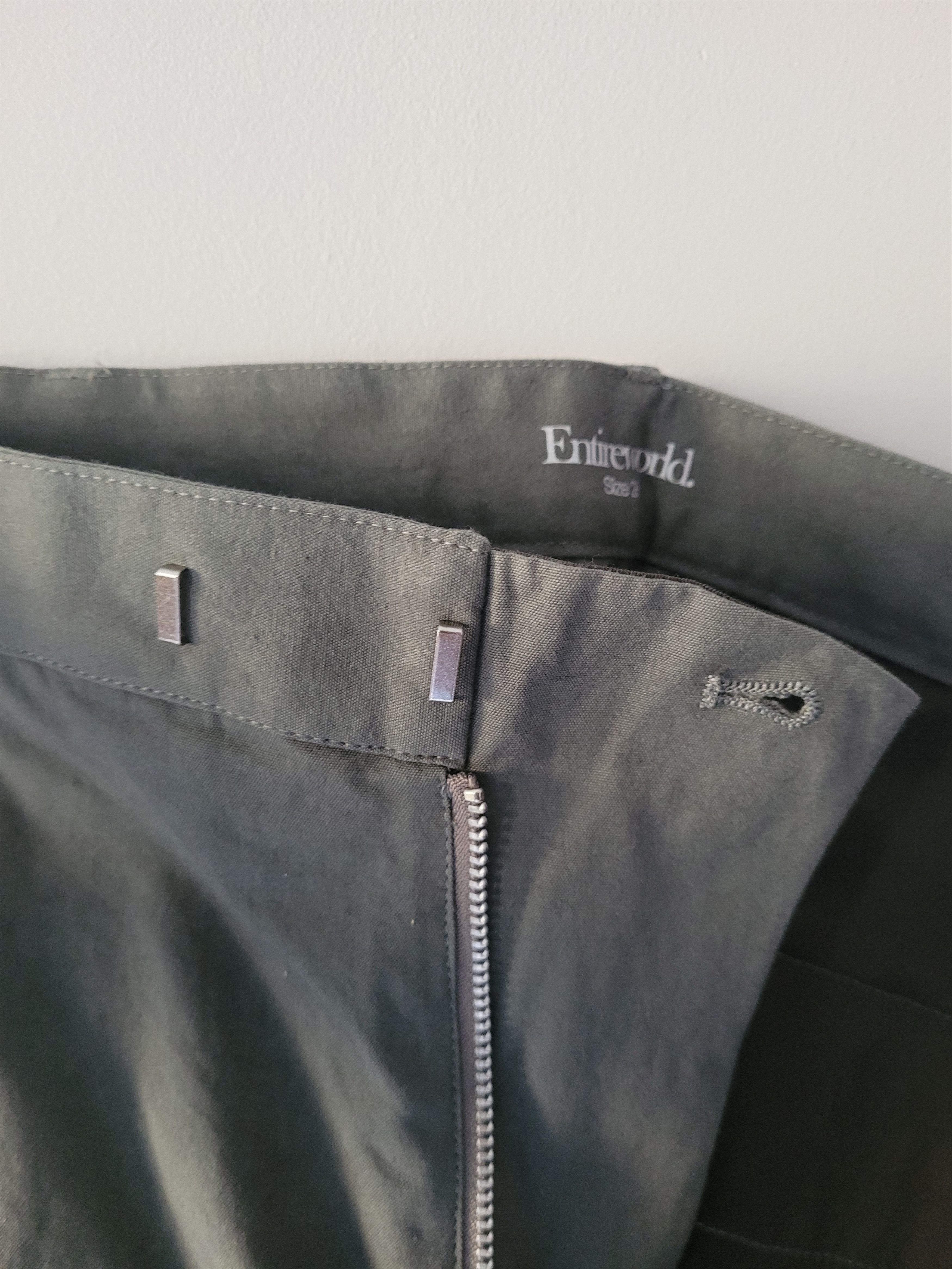 Entireworld Army Green Pleated Pants Size US 28 / EU 44 - 6 Thumbnail