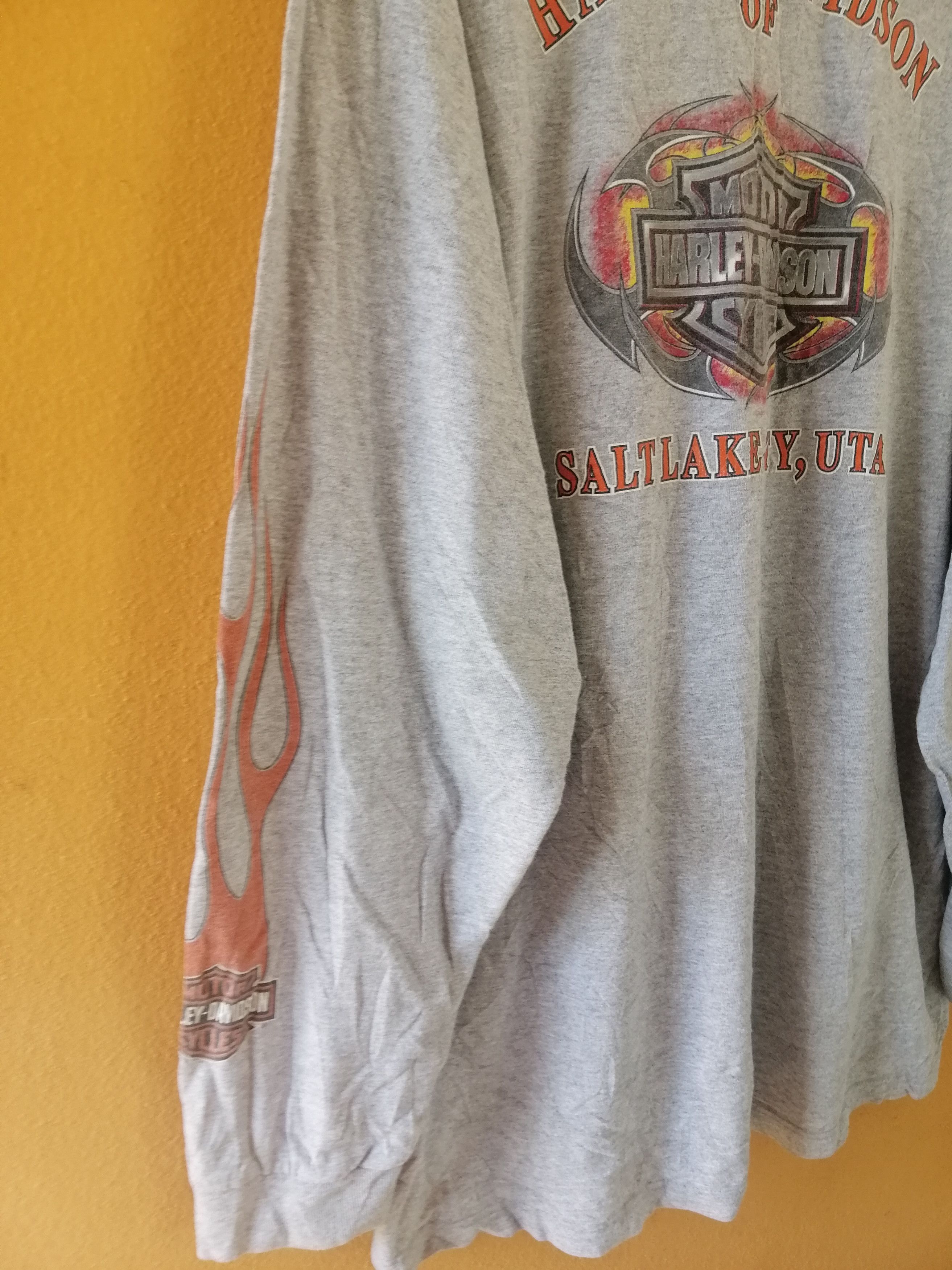 Harley Davidson × Vintage Vintage Harley Davidson Long Sleeve T Shirt Size US XL / EU 56 / 4 - 8 Thumbnail