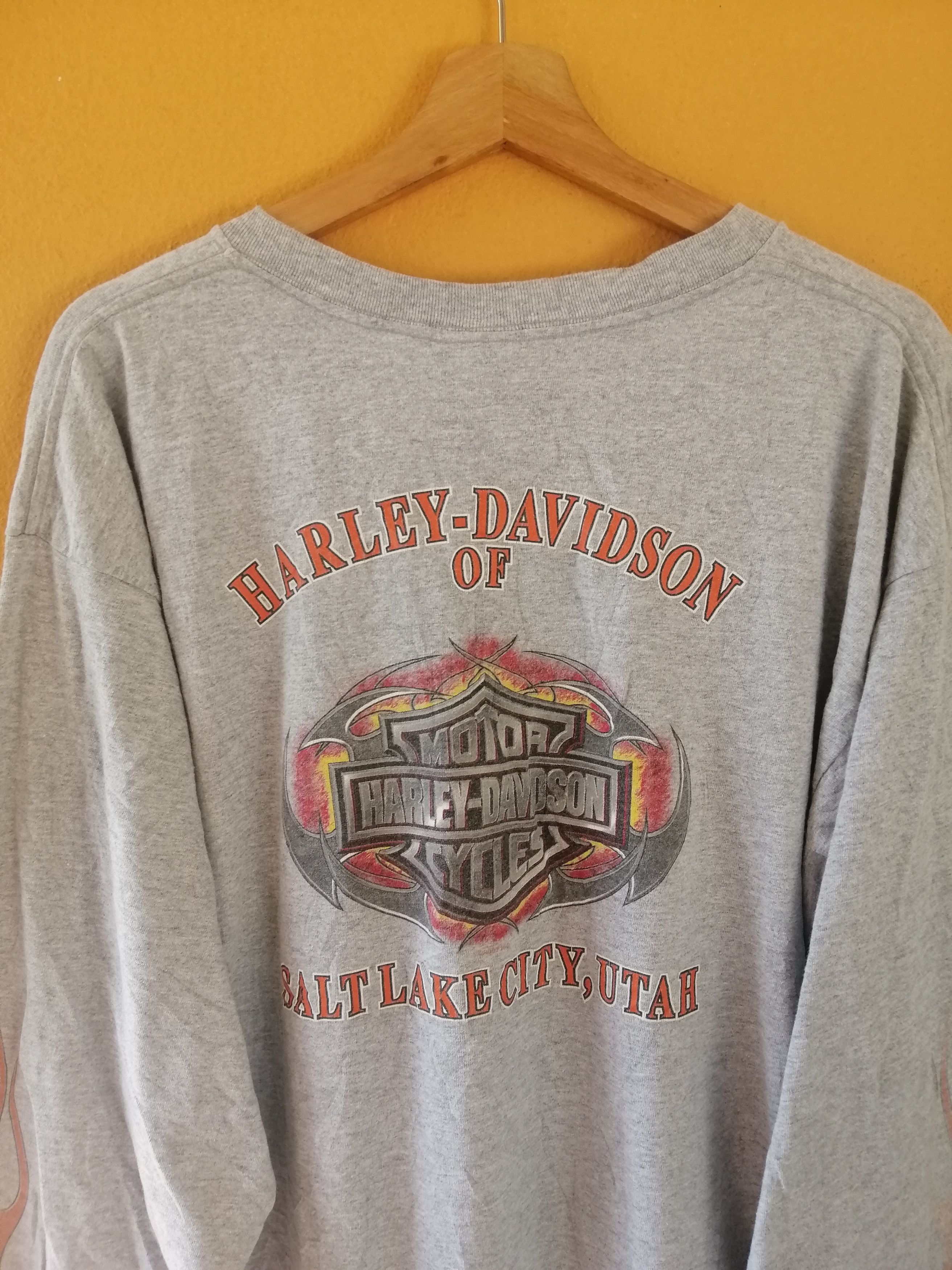 Harley Davidson × Vintage Vintage Harley Davidson Long Sleeve T Shirt Size US XL / EU 56 / 4 - 7 Thumbnail